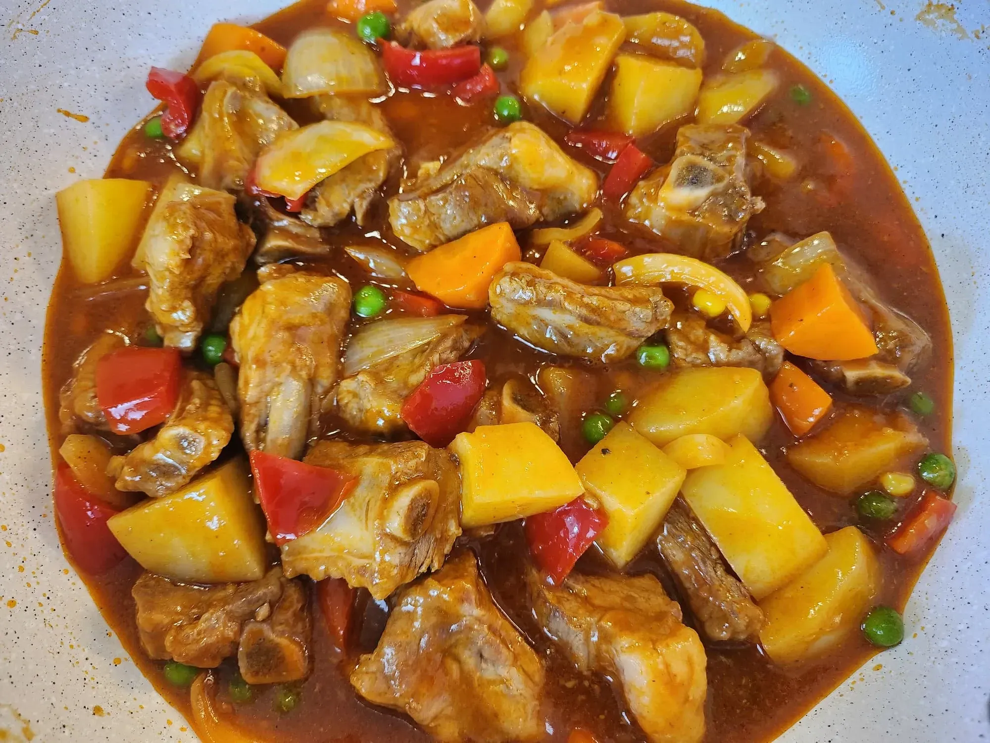  Pork Ribs with Tomato Sauce