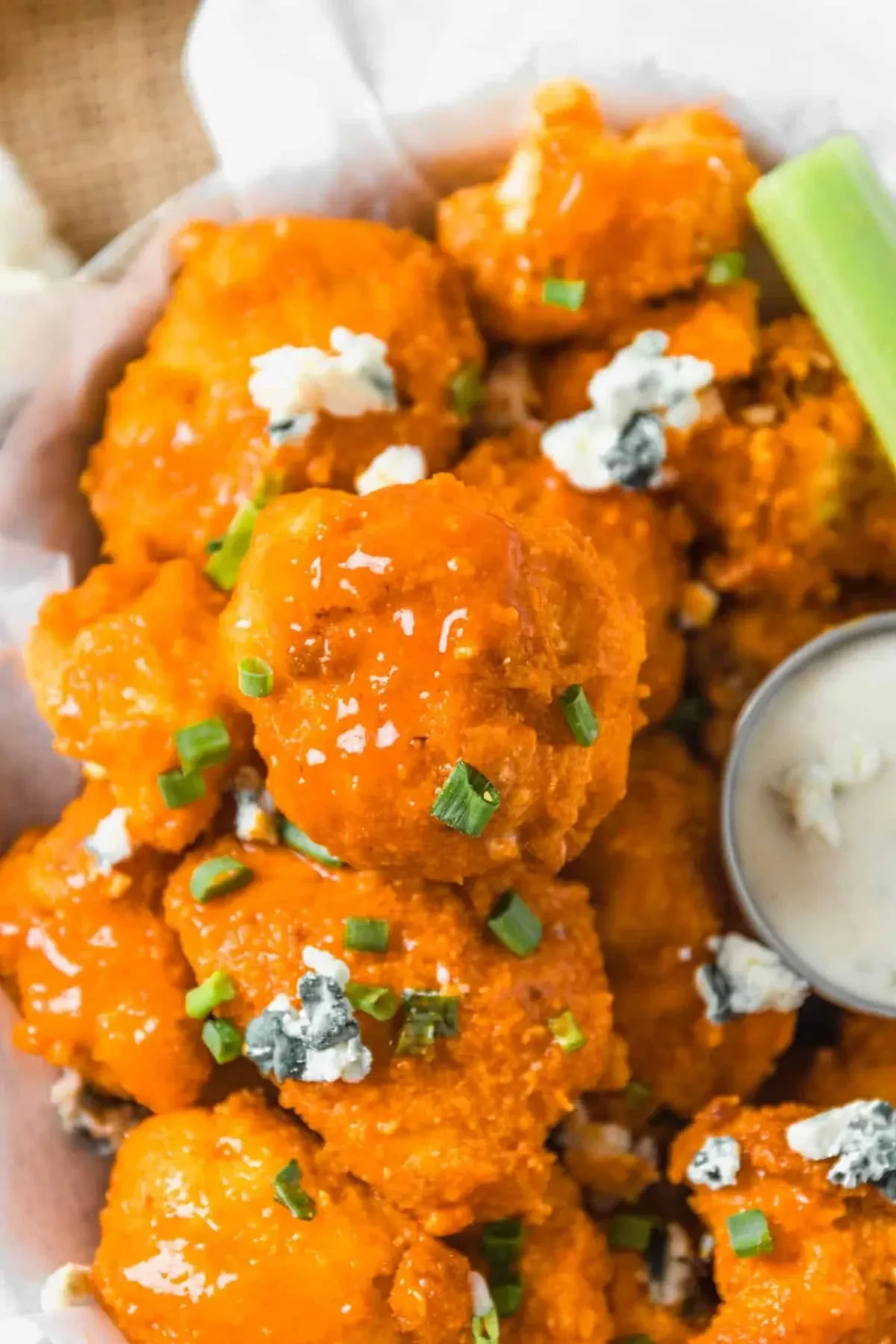 Air Fryer Buffalo Cauliflower Bites