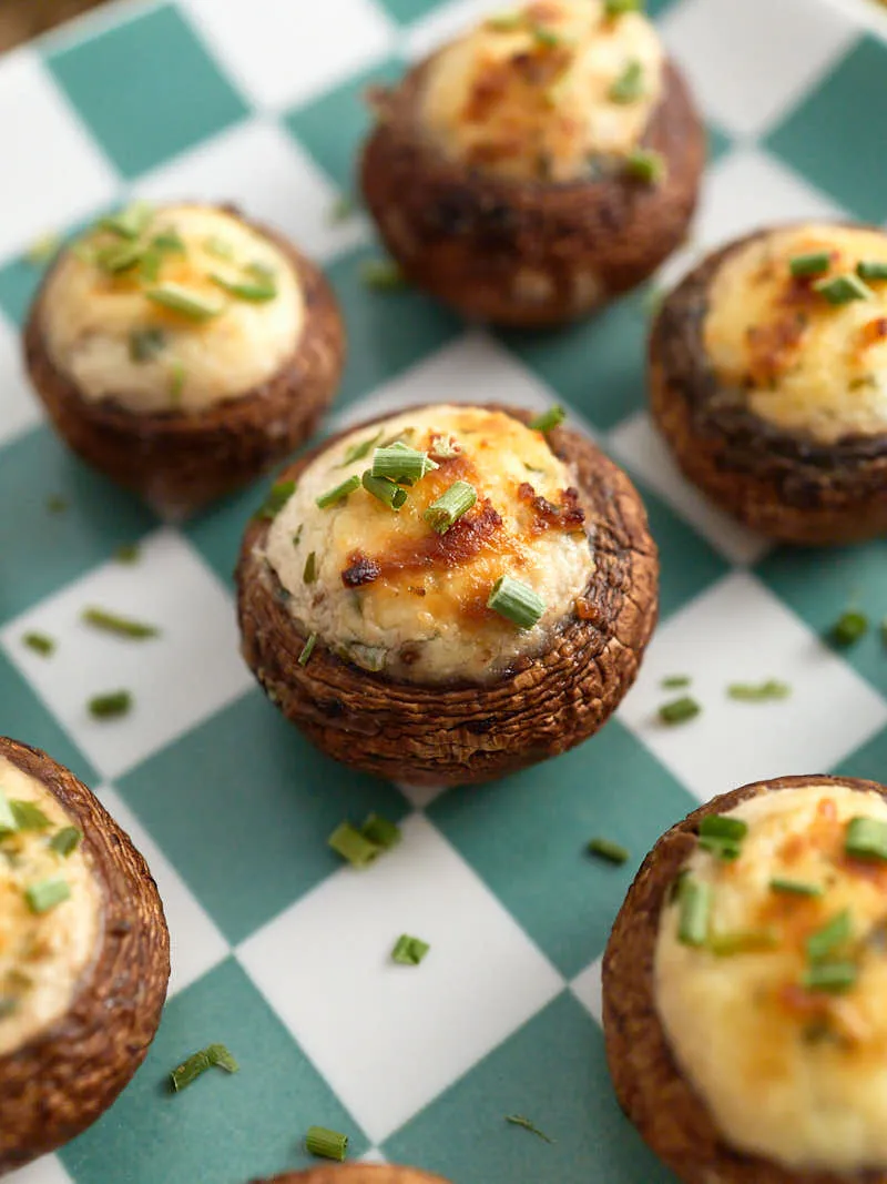 Boursin Stuffed Mushrooms