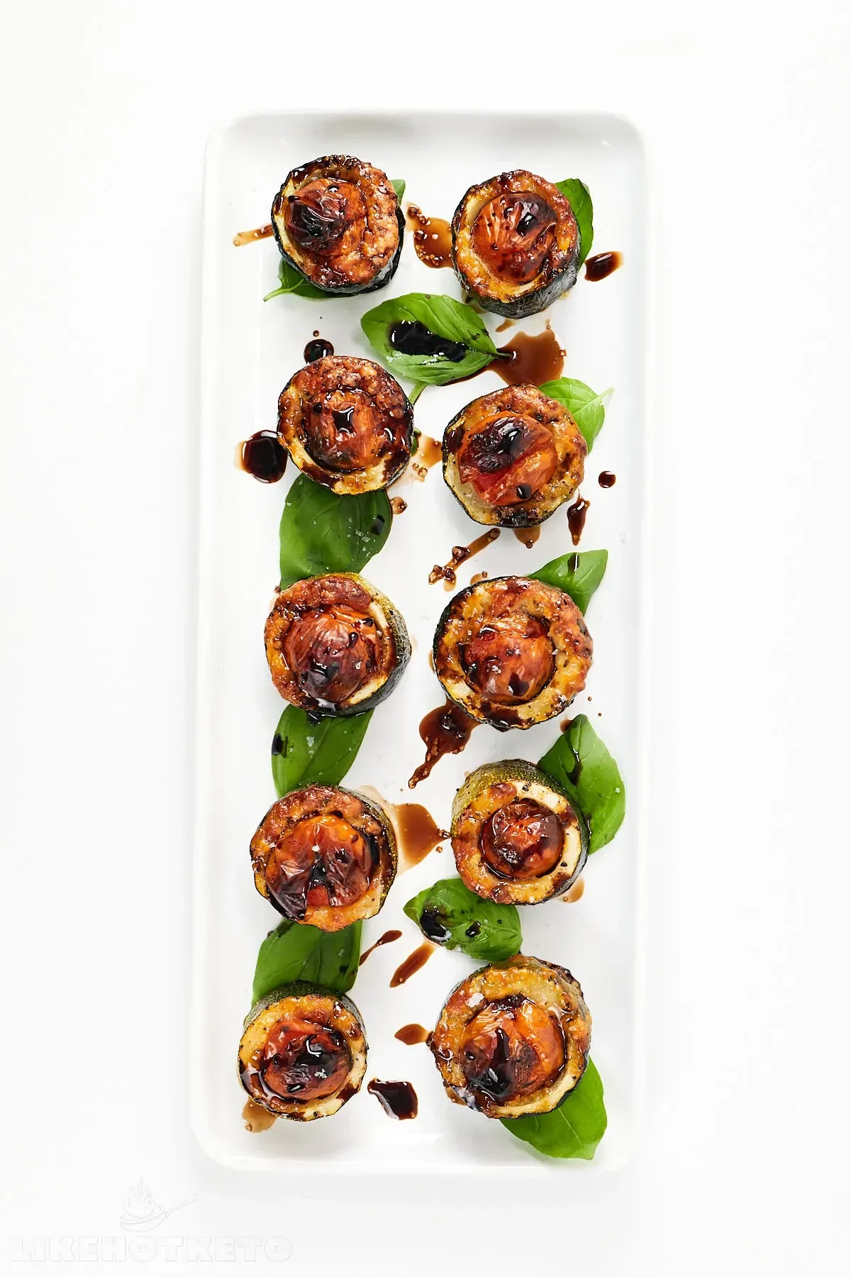 Caprese Zucchini Cups