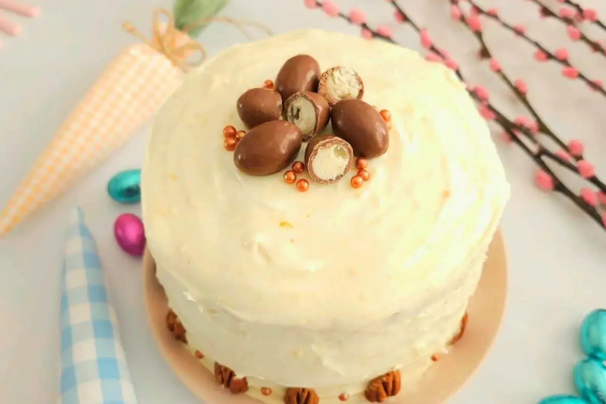 Carrot Cake With Orange Cream Cheese Frosting