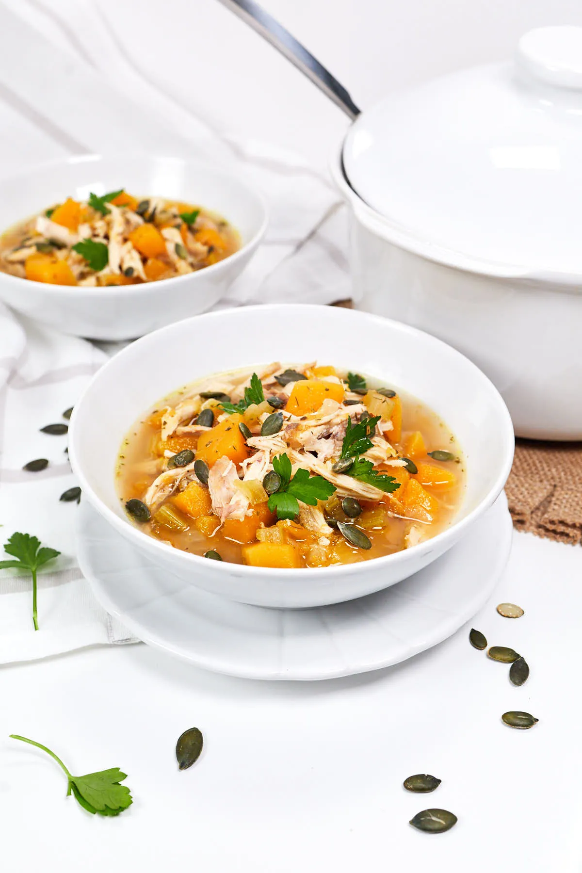 Chicken Soup with Butternut Squash