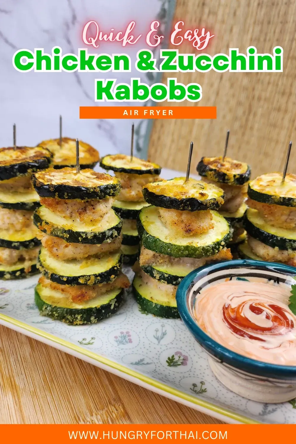 Chicken &amp; Zucchini Kabobs