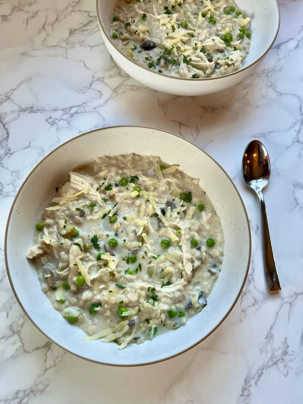 Crockpot Creamy Chicken and Rice Soup