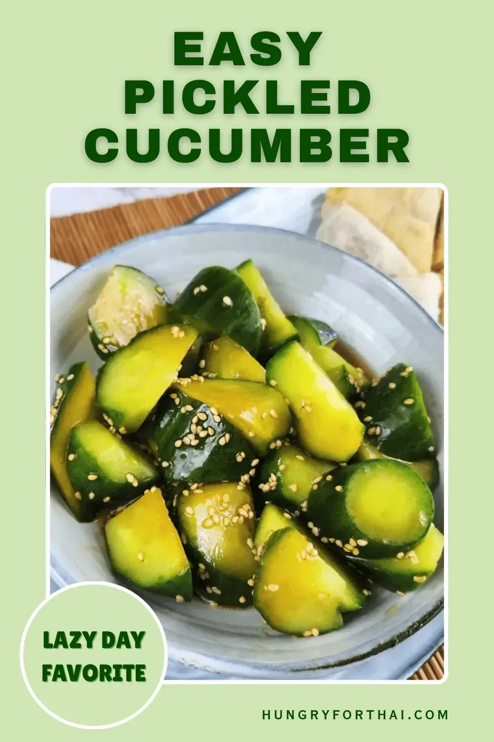 Easy-Pickled Cucumber Salad: Asian Style