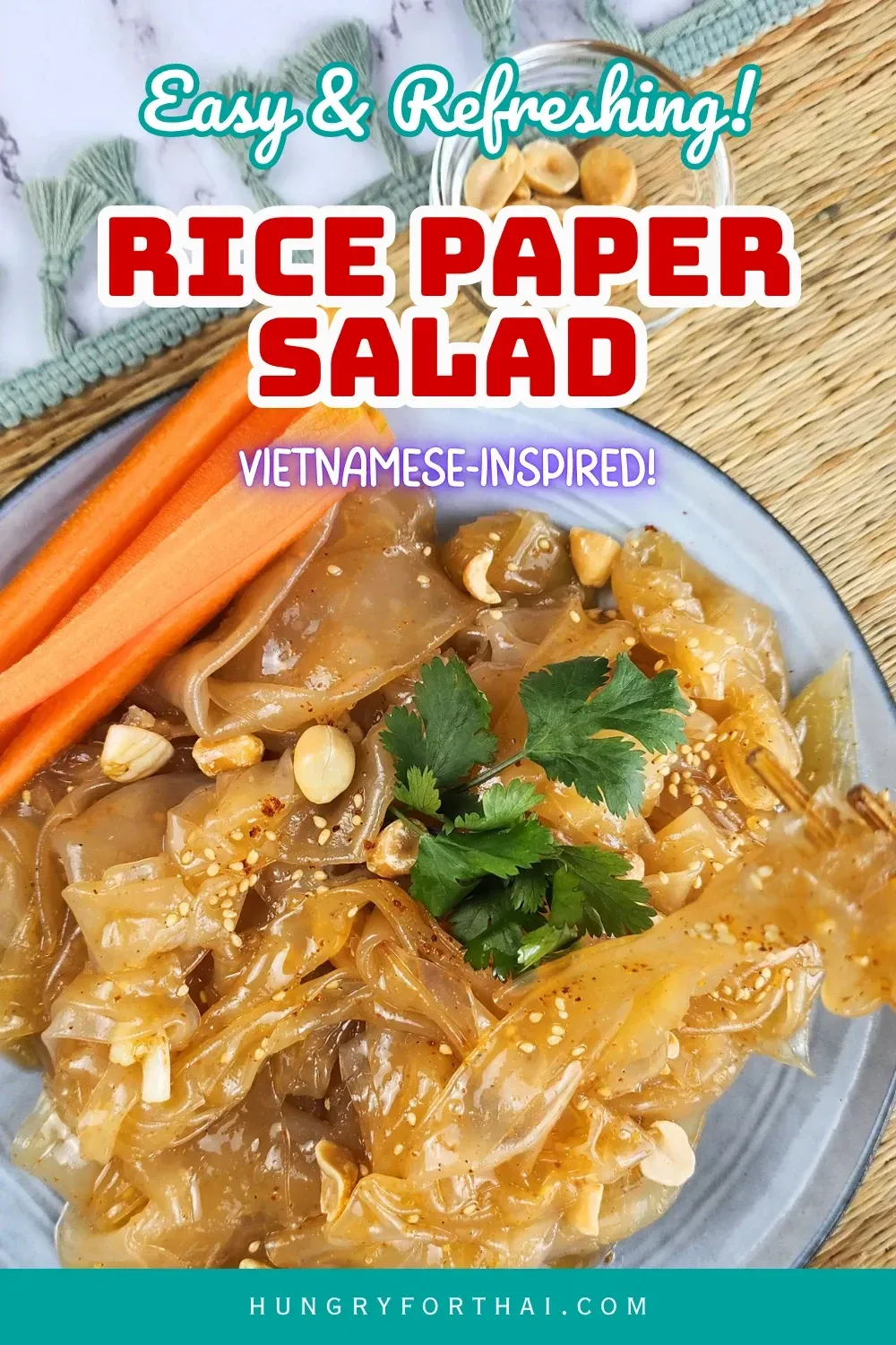 Easy Spicy Rice Paper Salad (Vietnamese-Inspired)
