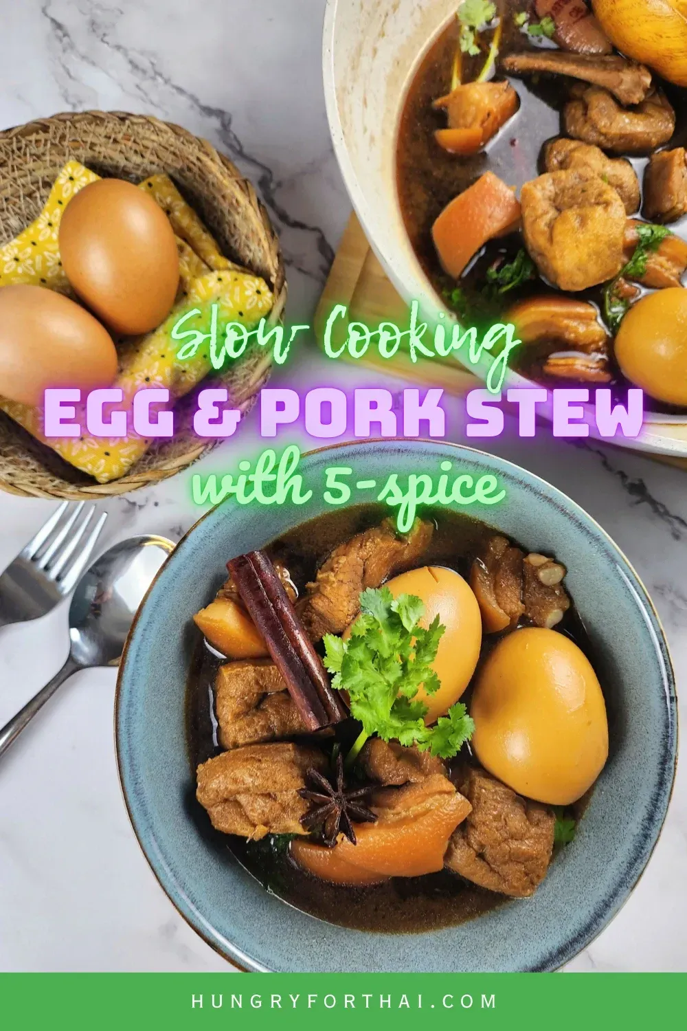 Egg and Pork in Sweet Brown Sauce