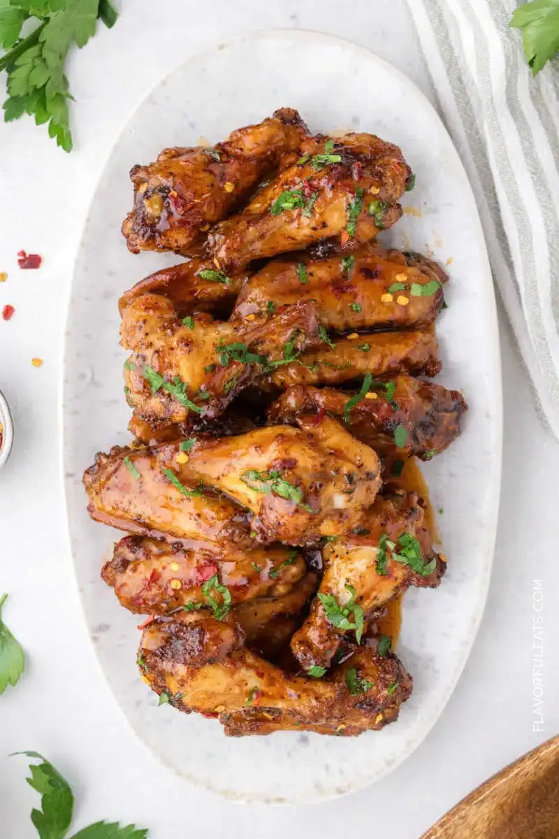 Honey Sriracha Chicken Wings