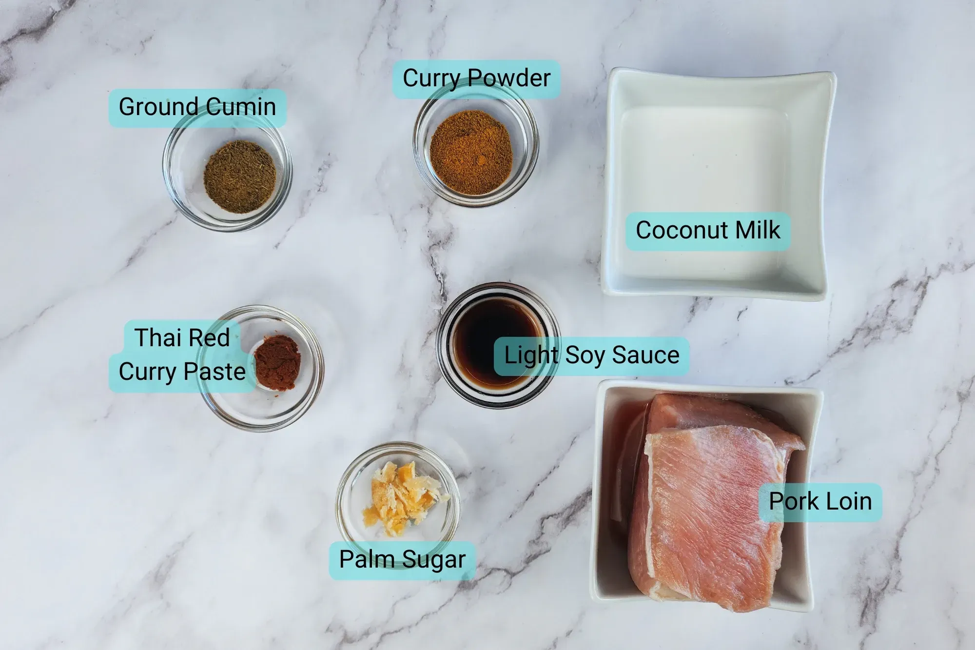 Ingredients for Lychee Lemonade