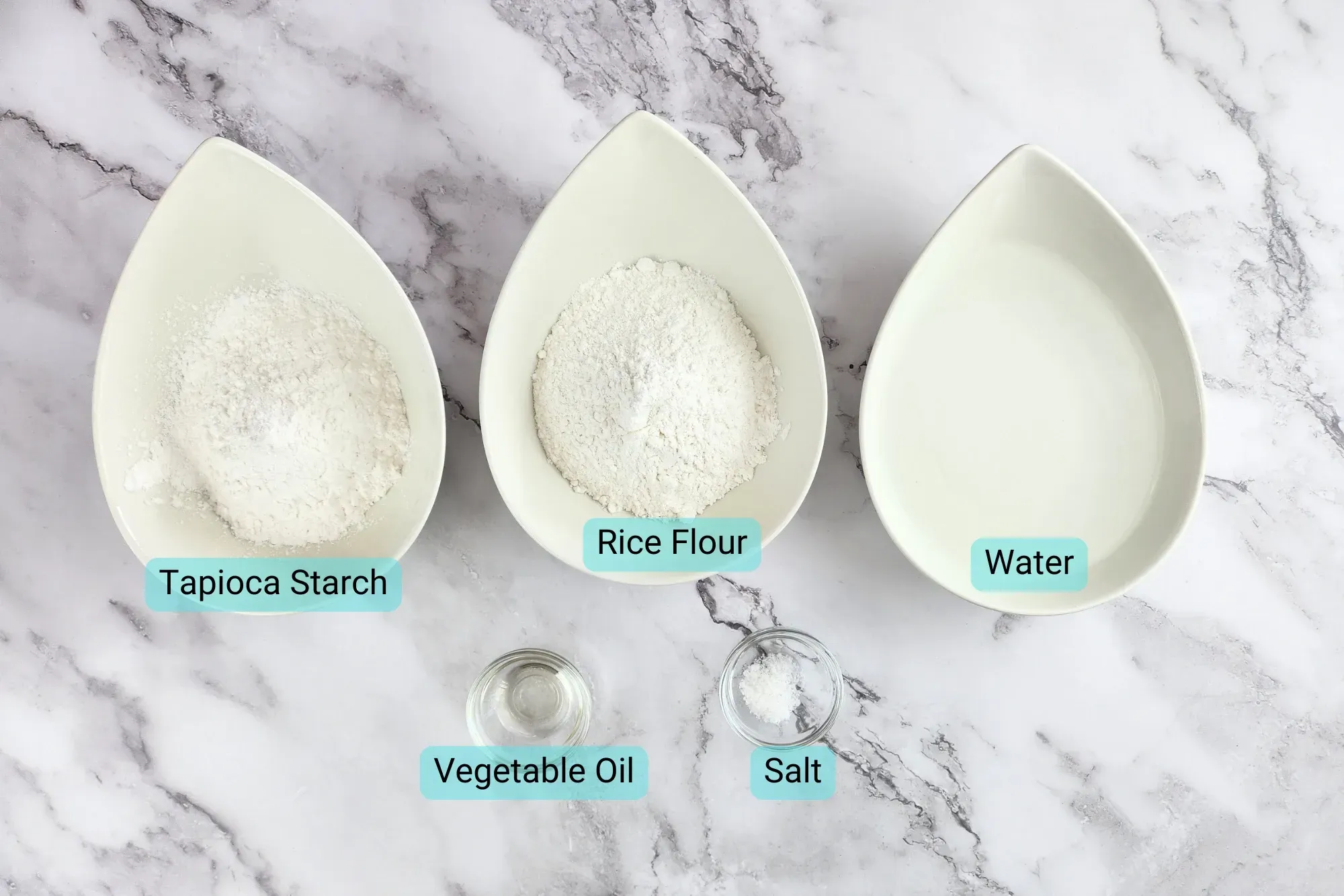 Ingredients for homemade Sen Yai Noodles