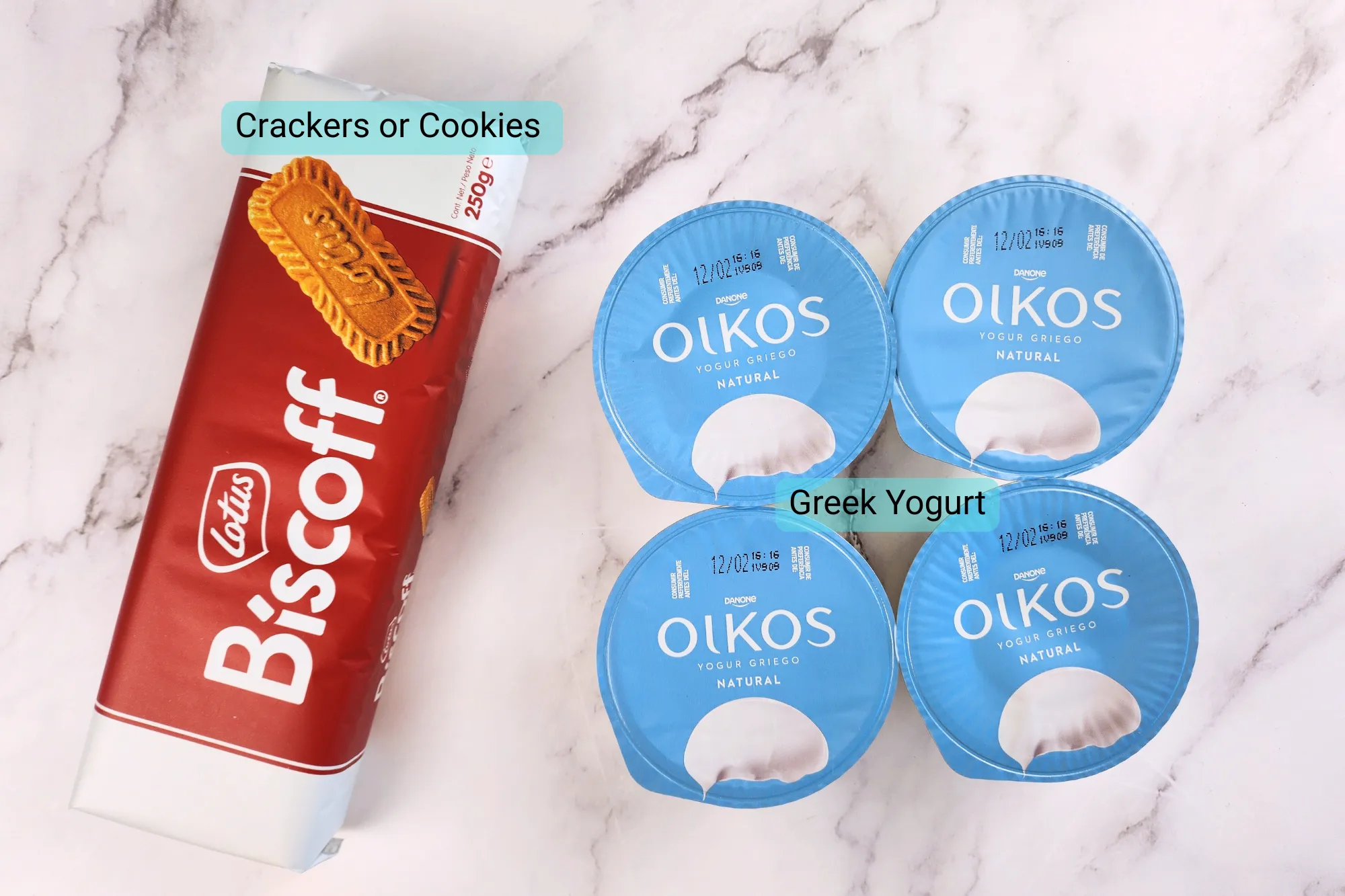 Ingredients of Viral Greek Yogurt Cheesecake