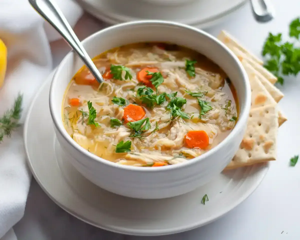 Lemon Chicken and Rice Soup