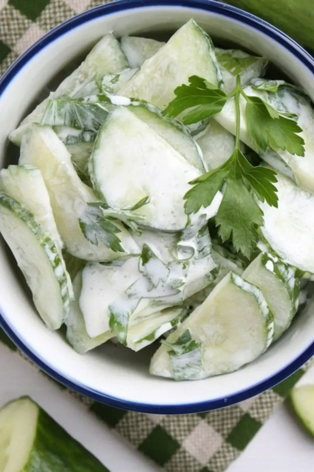 Sour Cream Cucumber Salad
