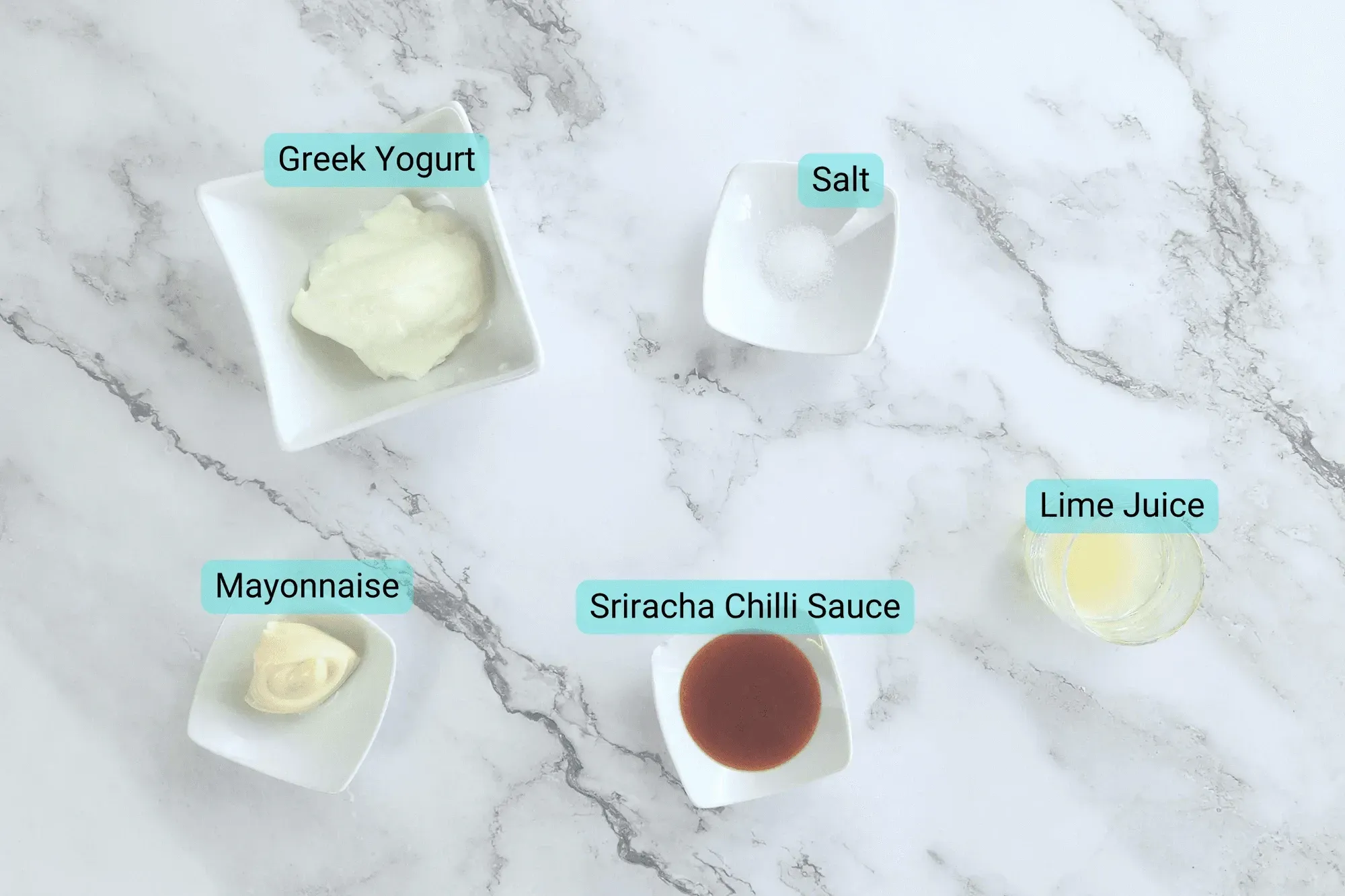 Spicy Yogurt Dip-ingredients
