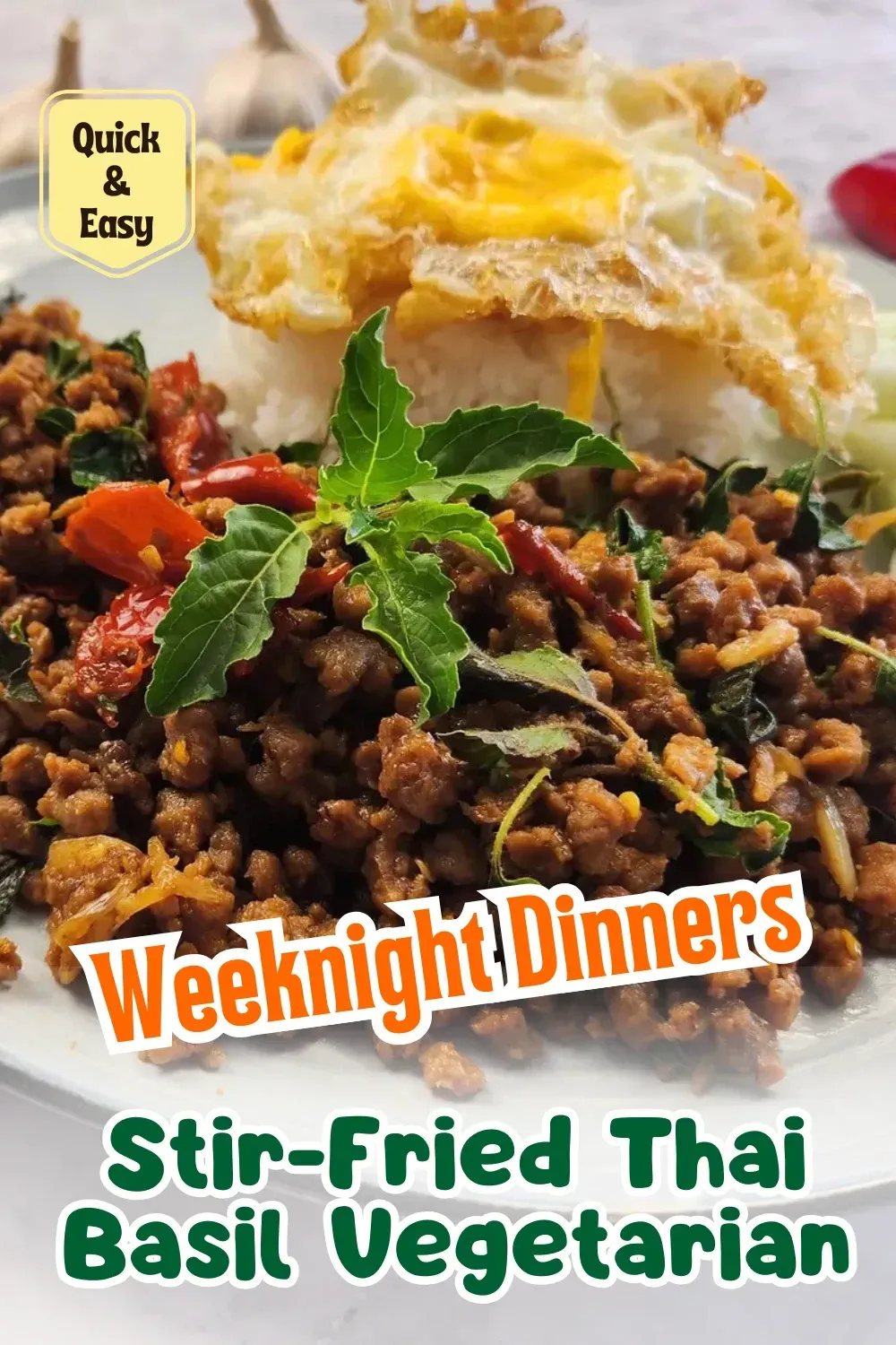 Stir-Fried Thai Basil (Pad Ka Prow-Vegetarian)