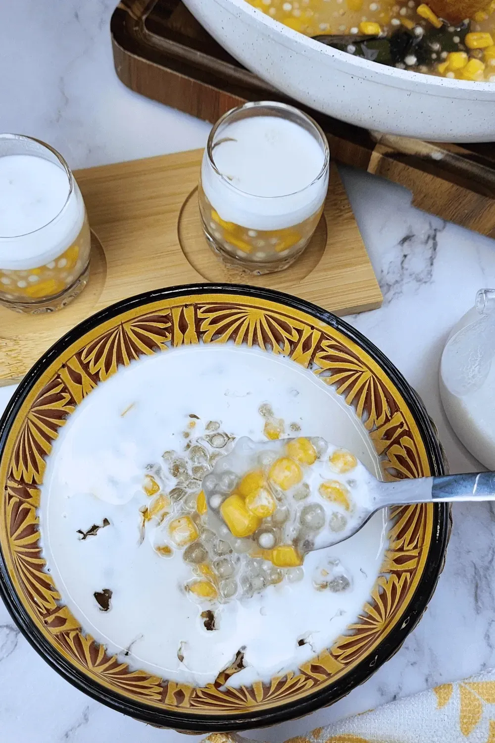 Thai Sago Pudding - Khanom Saku Piak 