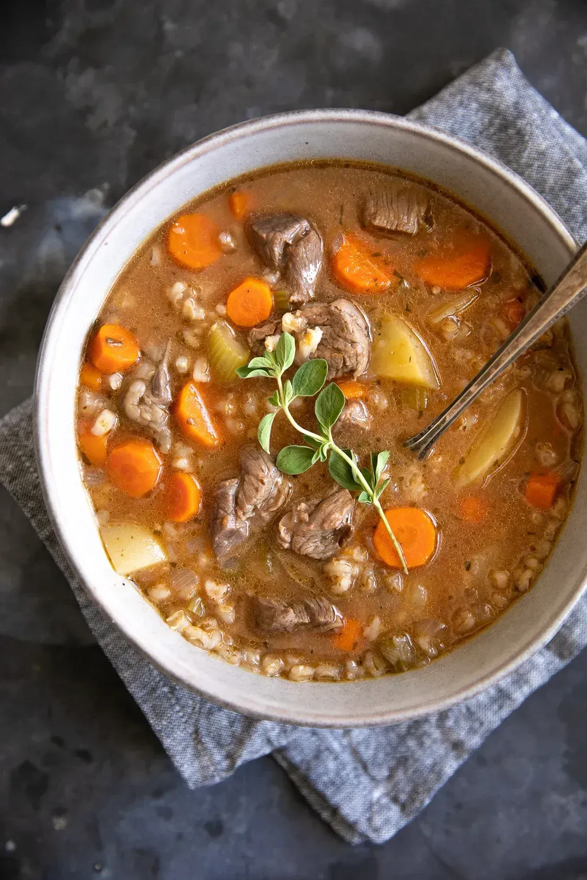 The Best Beef Barley Soup