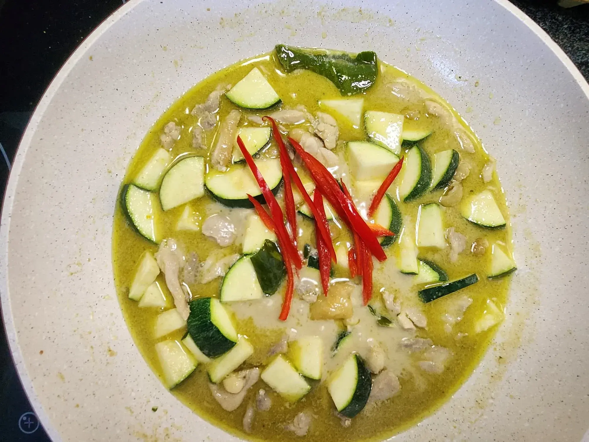 Add the red pepper slices