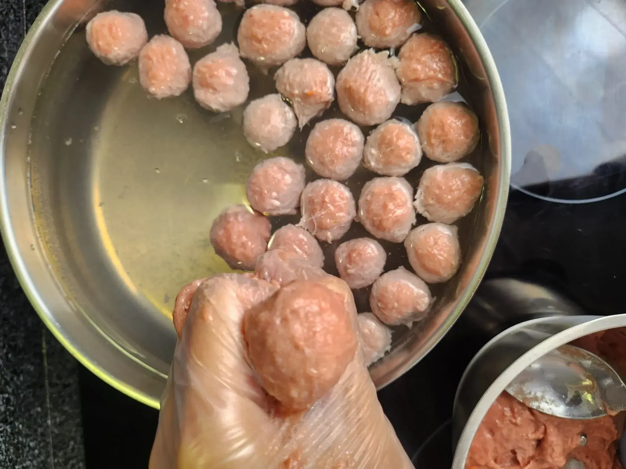 Shape the meatballs into small or large sizes, depending on your preference. If you have a meatball mold, you can use that as well.
