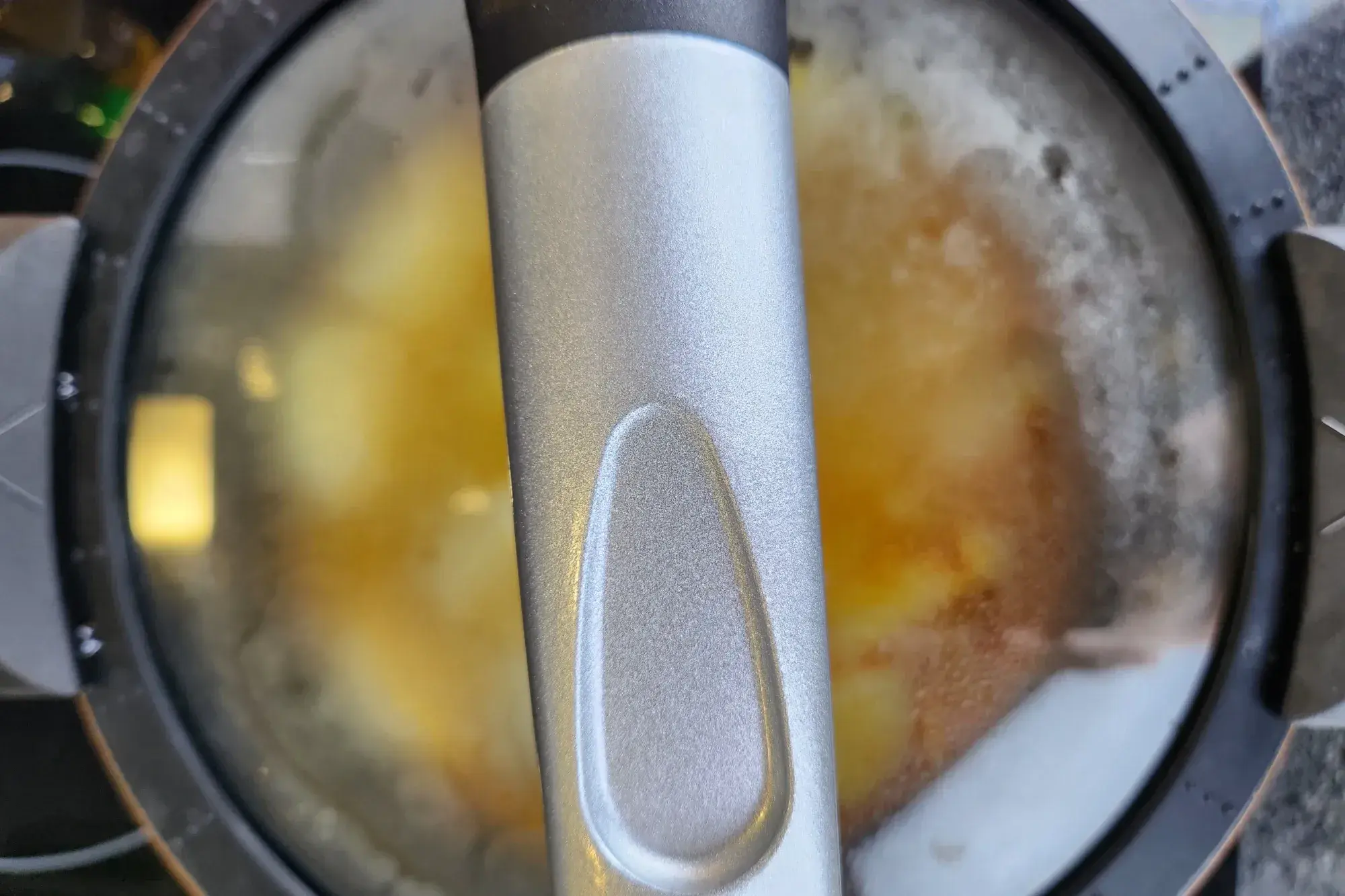 A lid of cooking pot.