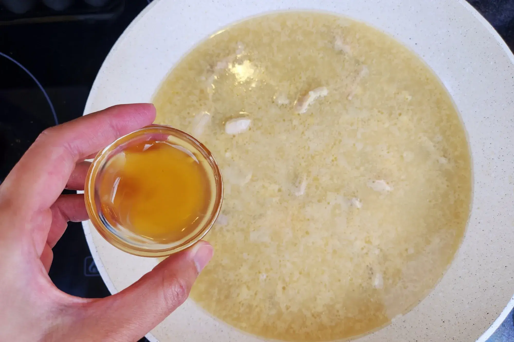 Add oyster sauce -Rad Na