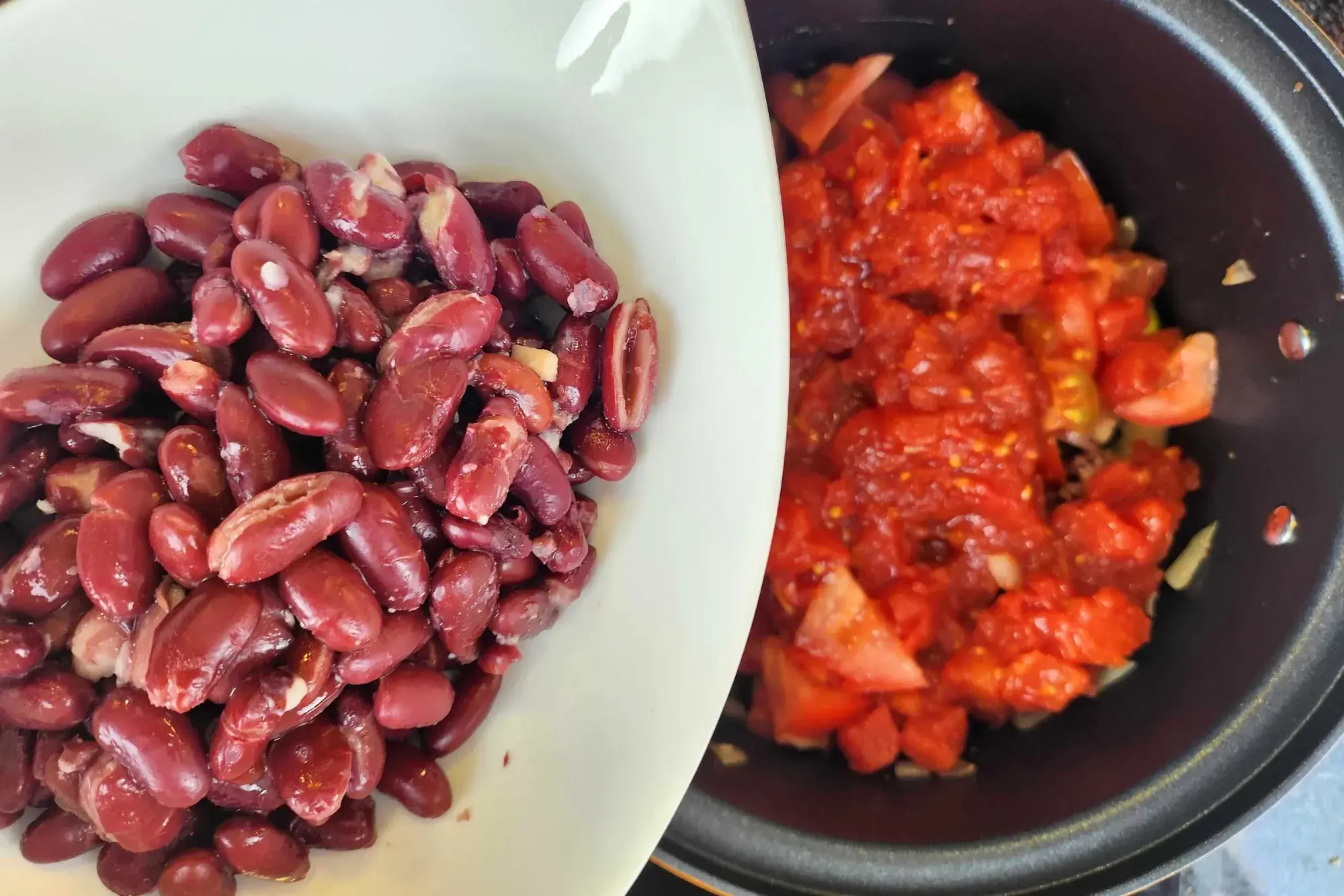 Add red beans