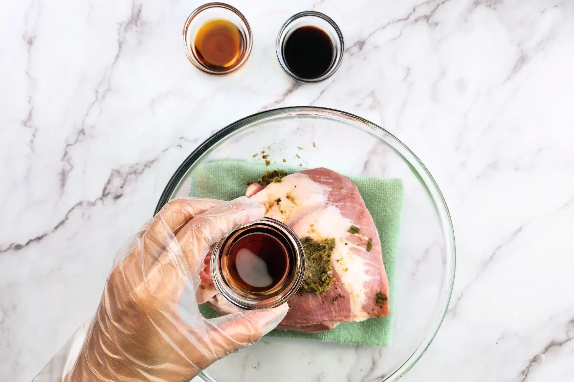 Add sesame oil-Thai Grilled Pork Jowl (Kor Moo Yang)