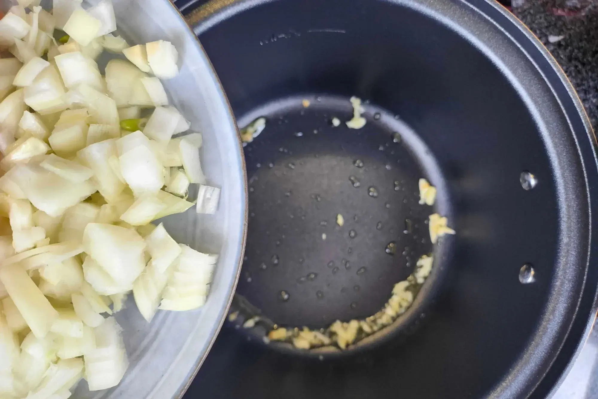 Add the chopped onion