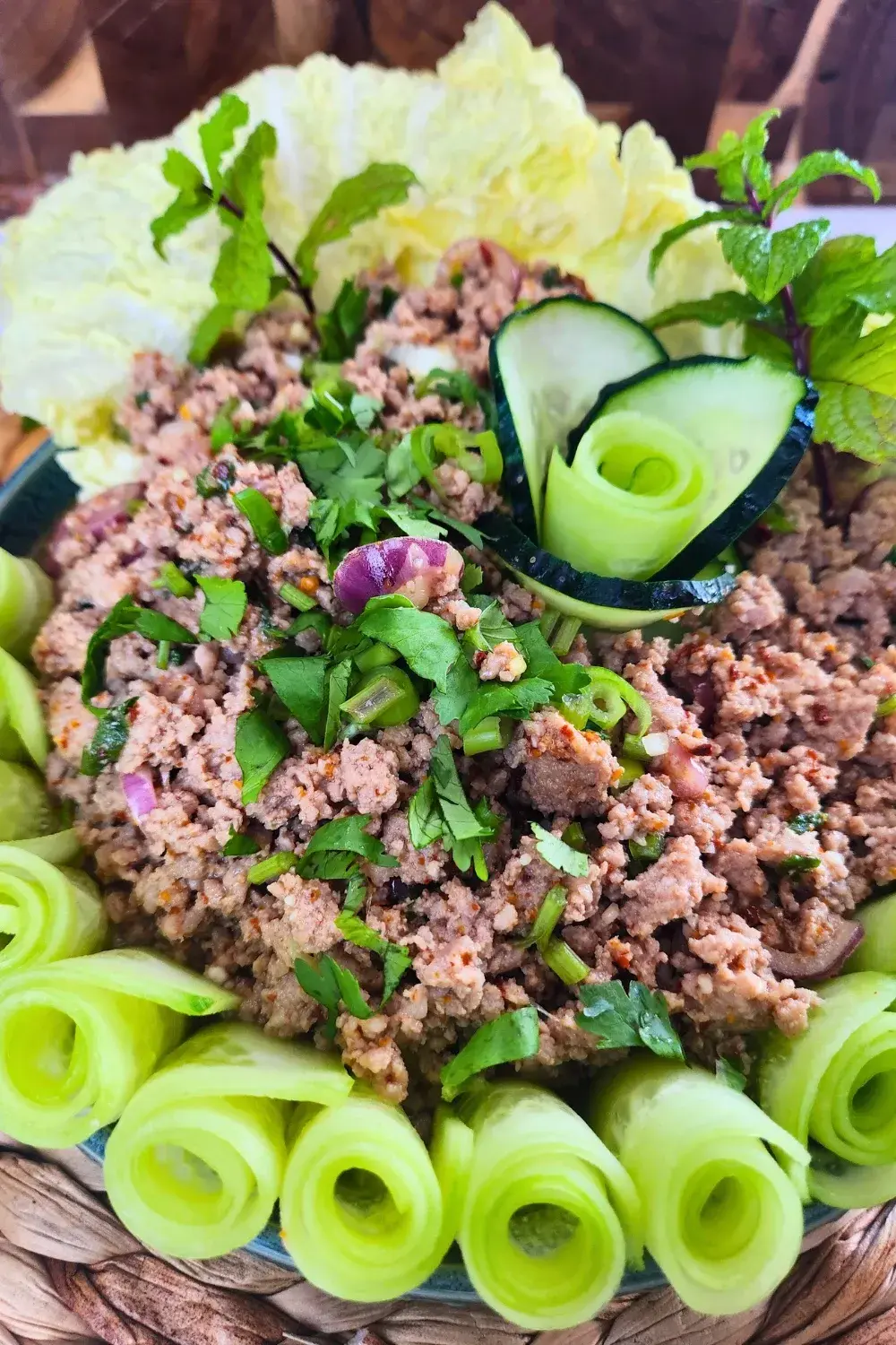 Authentic Thai Laab Moo | Spicy Minced Pork Salad
