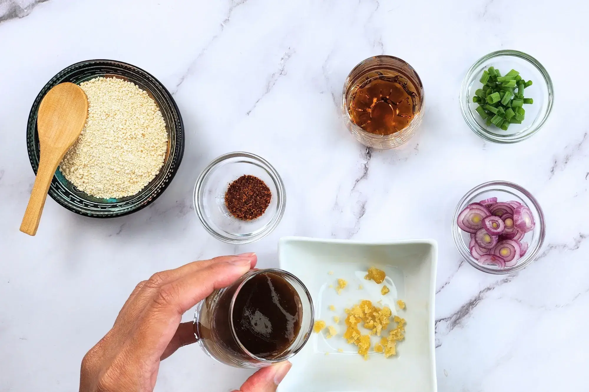 Combine palm sugar, tamarind paste