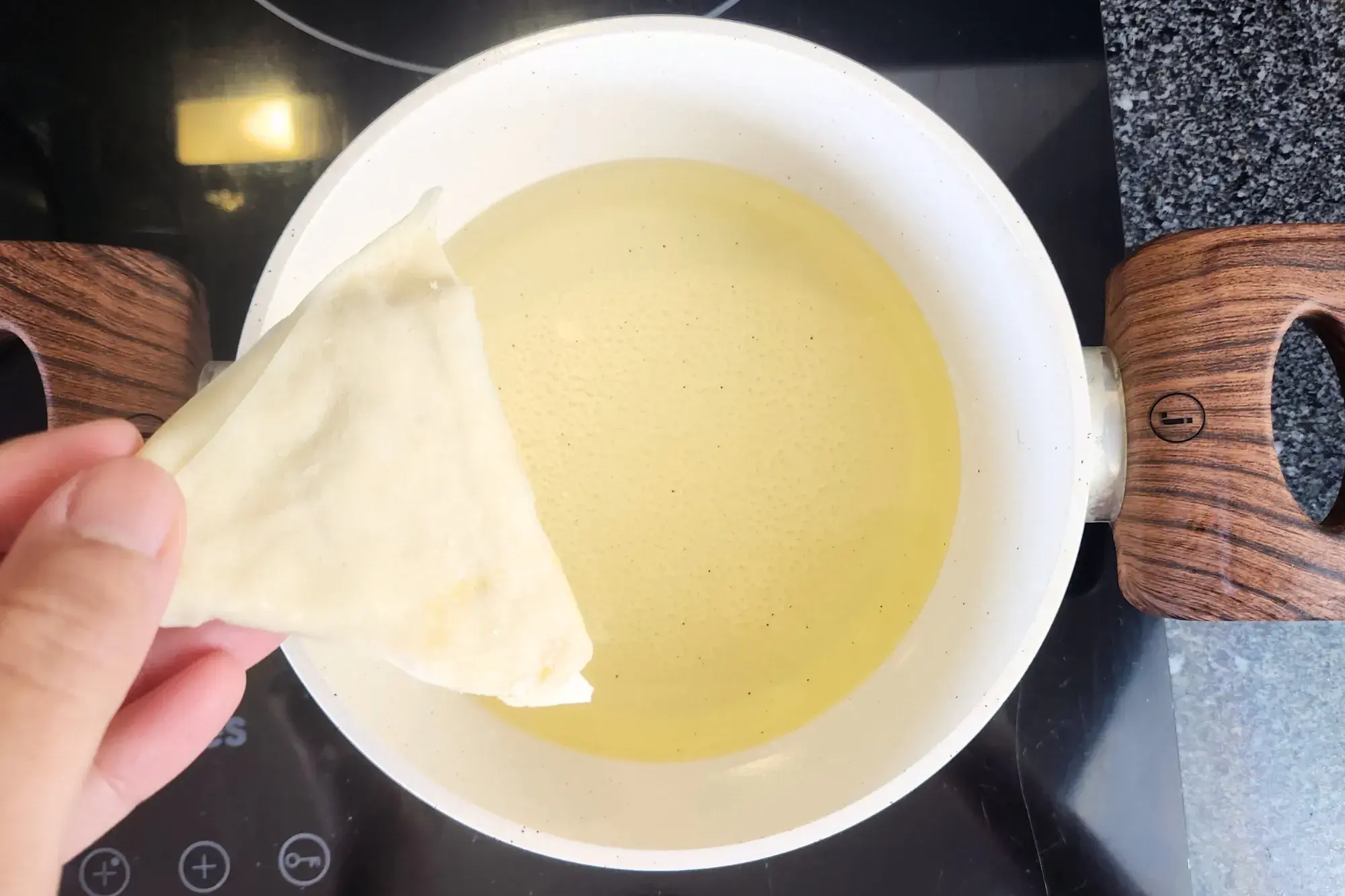 Deep-Frying Samosa