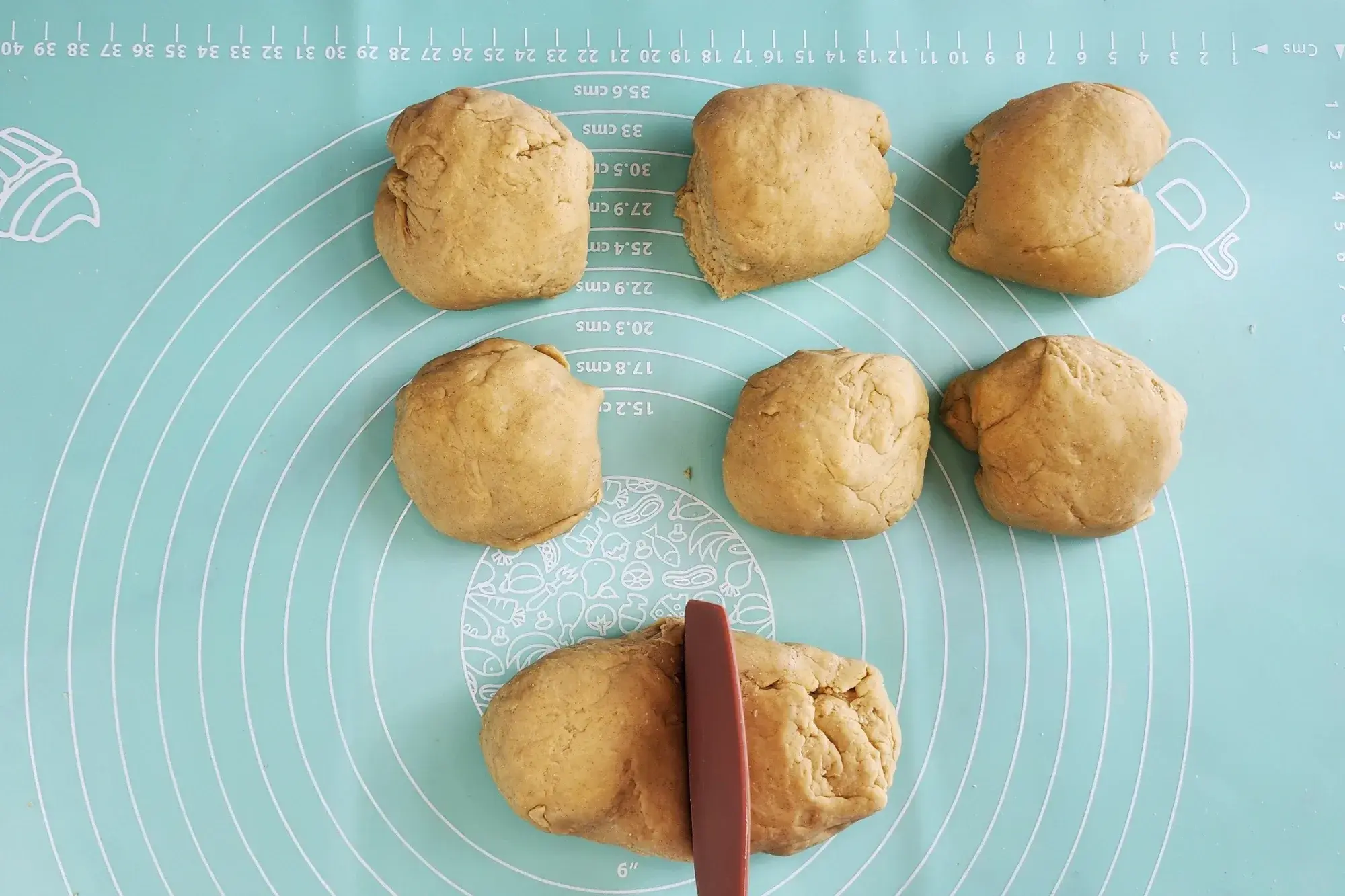 Divide the dough into smaller chunks 