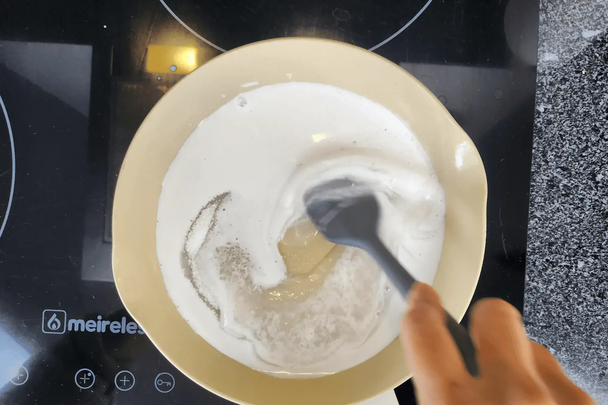  heat it over low heat for about 3 minutes