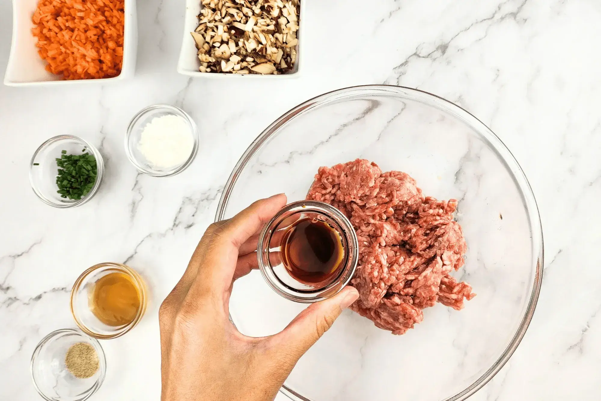 light soy sauce with mixing bowl