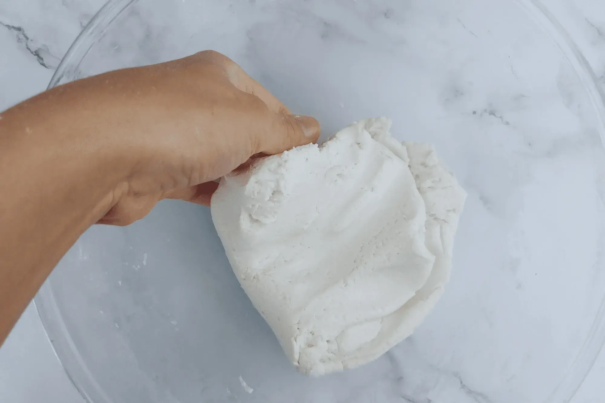 Knead until the dough is smooth and well combined.