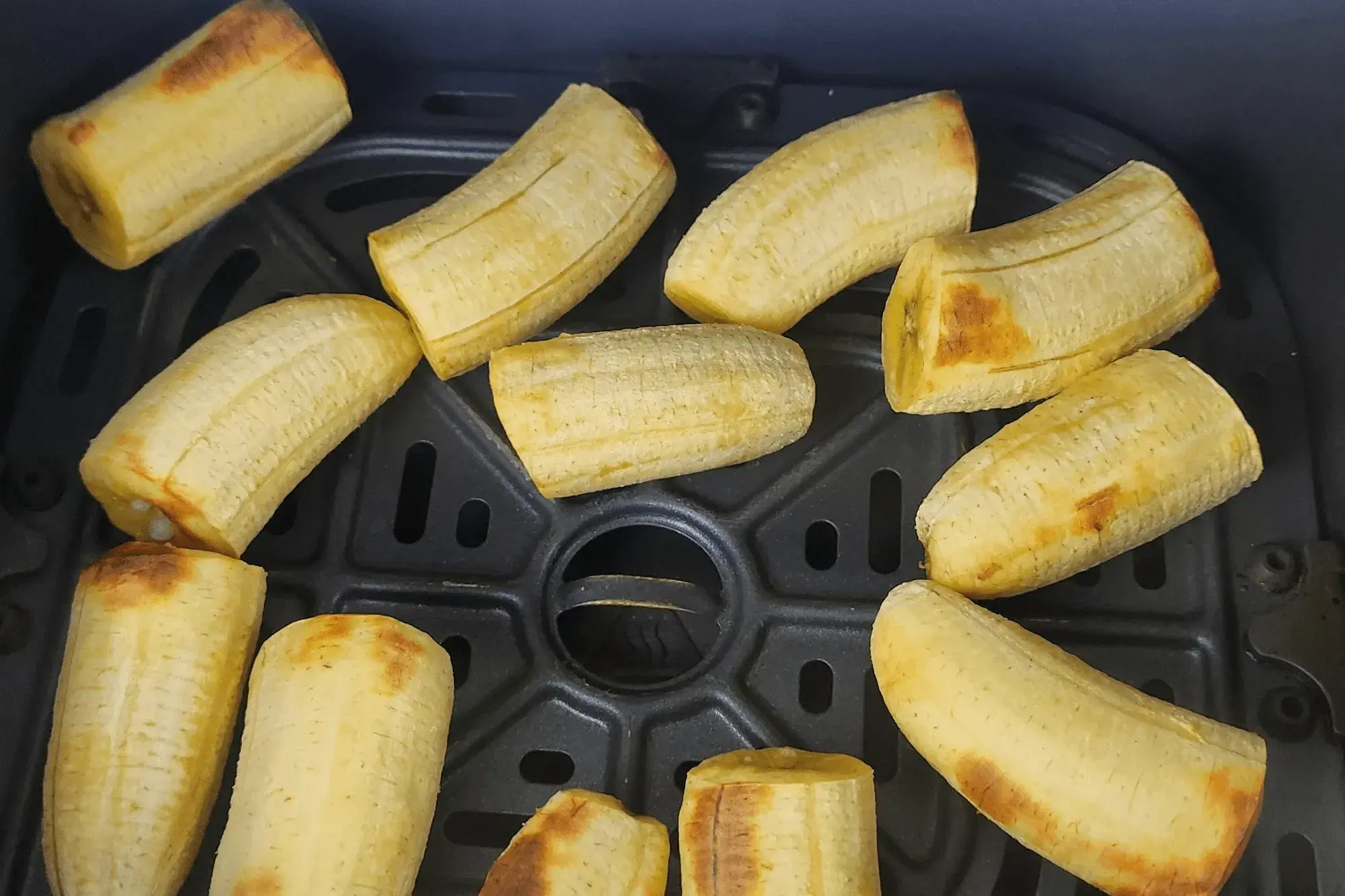 Place them in an air fryer at 360°F (180°C) 