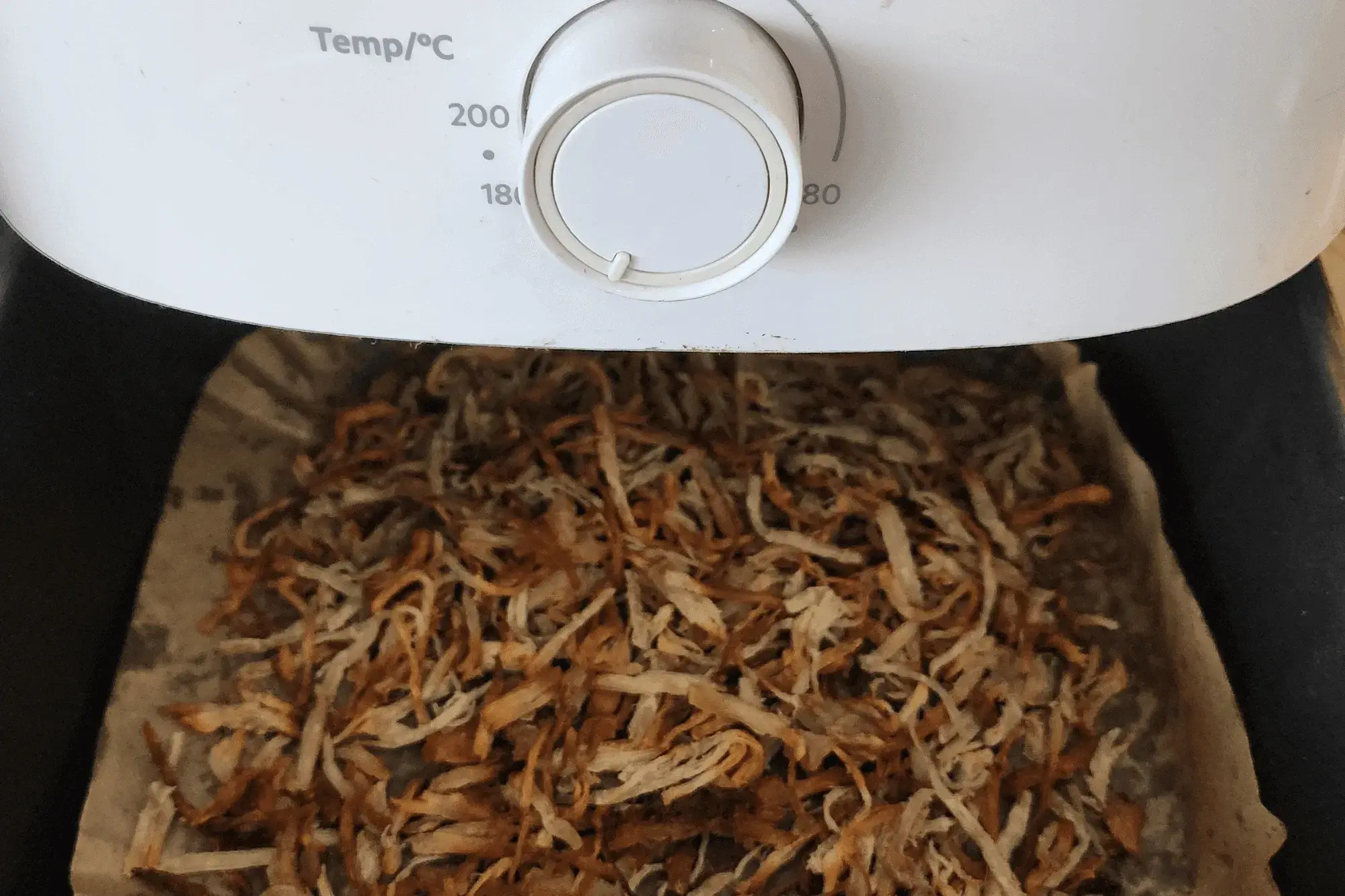 Lower the temperature to 120°C (248°F) and cook for another 7 minutes, 