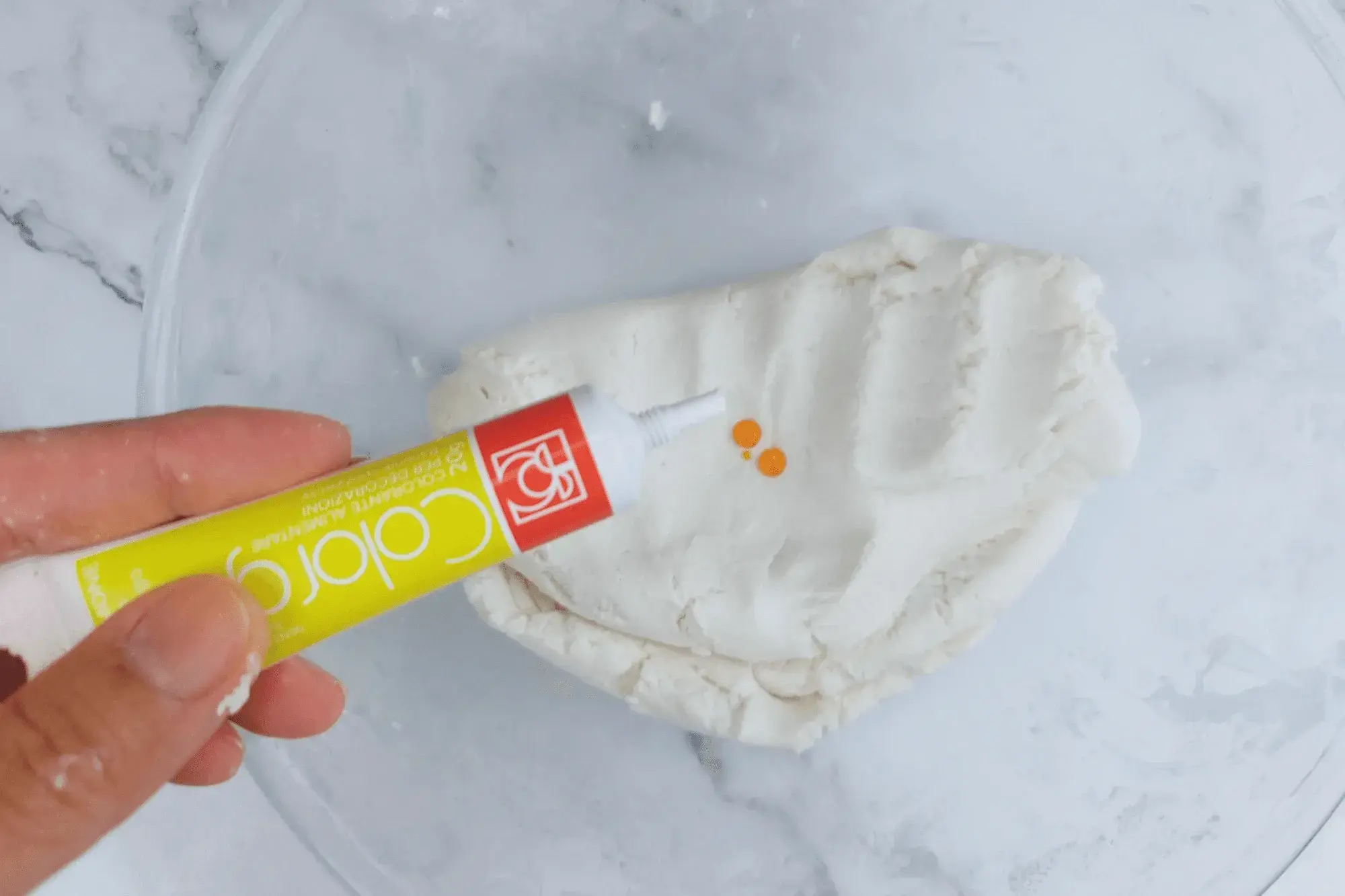 (Optional) You can add food gel color in this step if you like