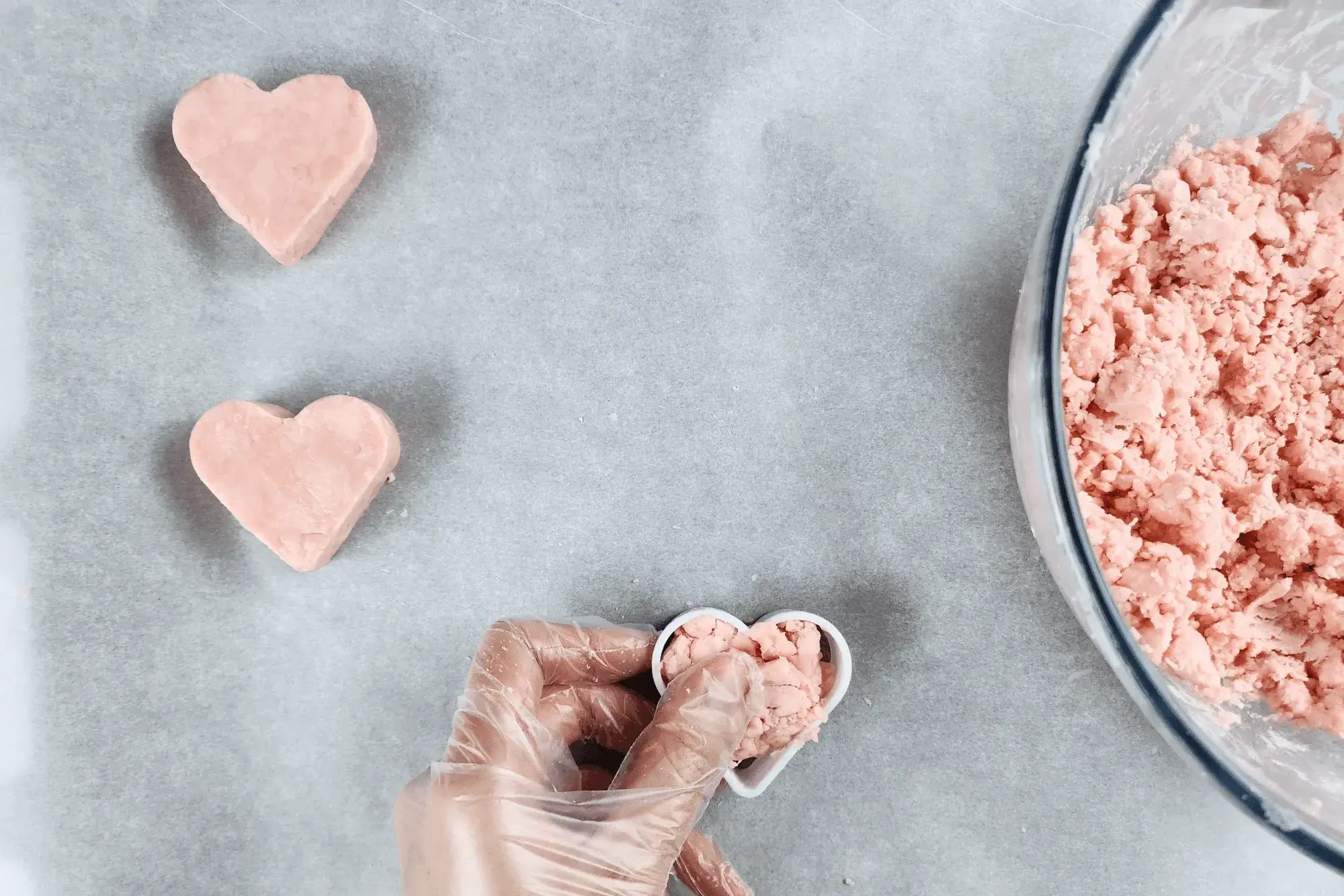 press it into a mold