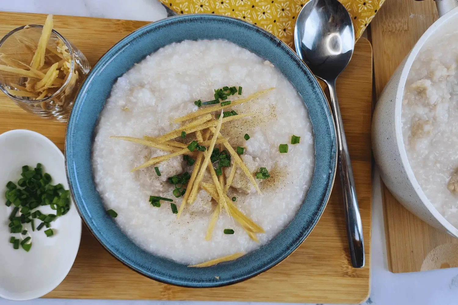 Congee Cooked Rice Congee, it’s a type of rice porridge that’s slow-cooked until the rice ...