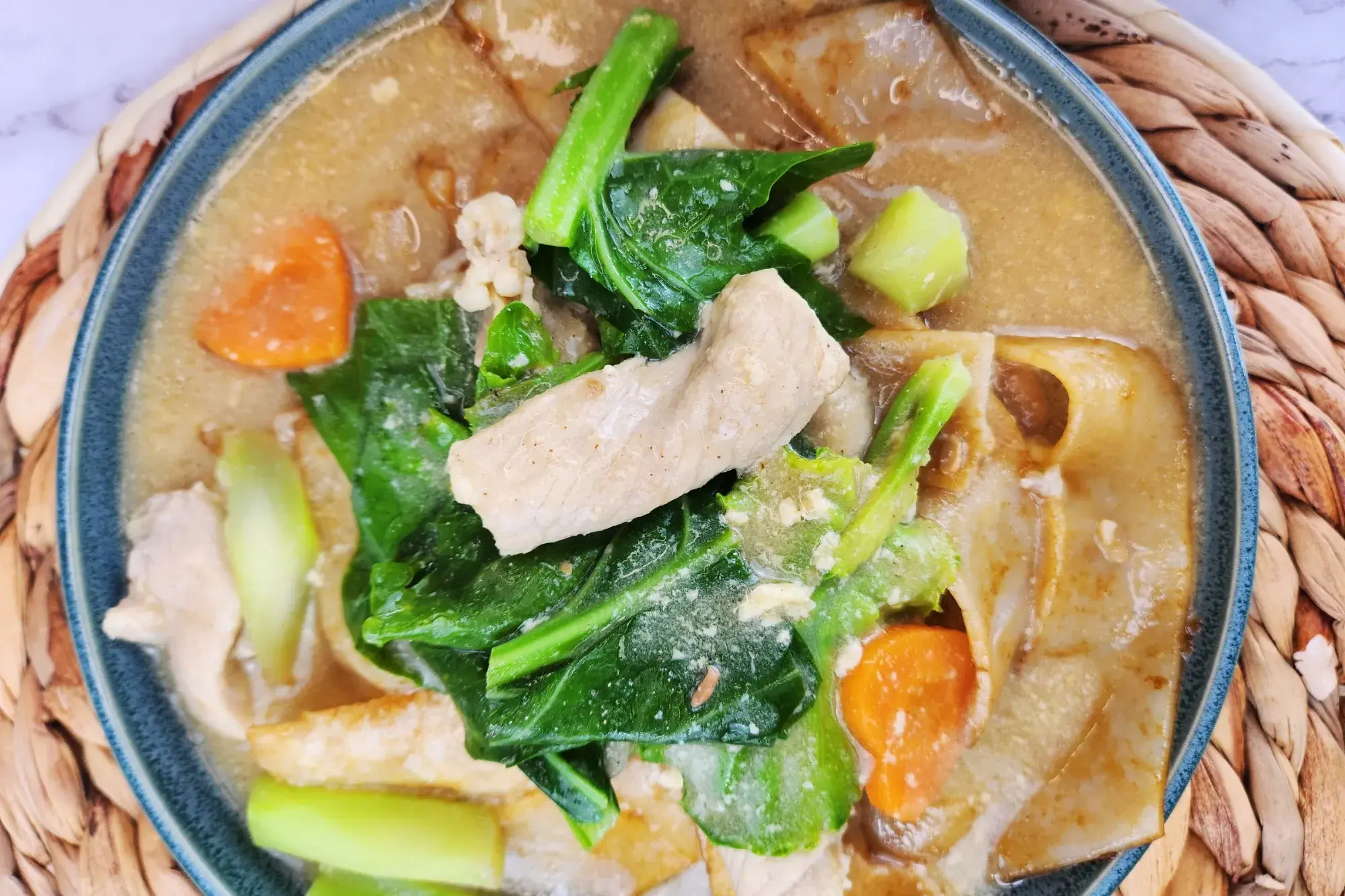 serve the dish by pouring it over the stir-fried noodles