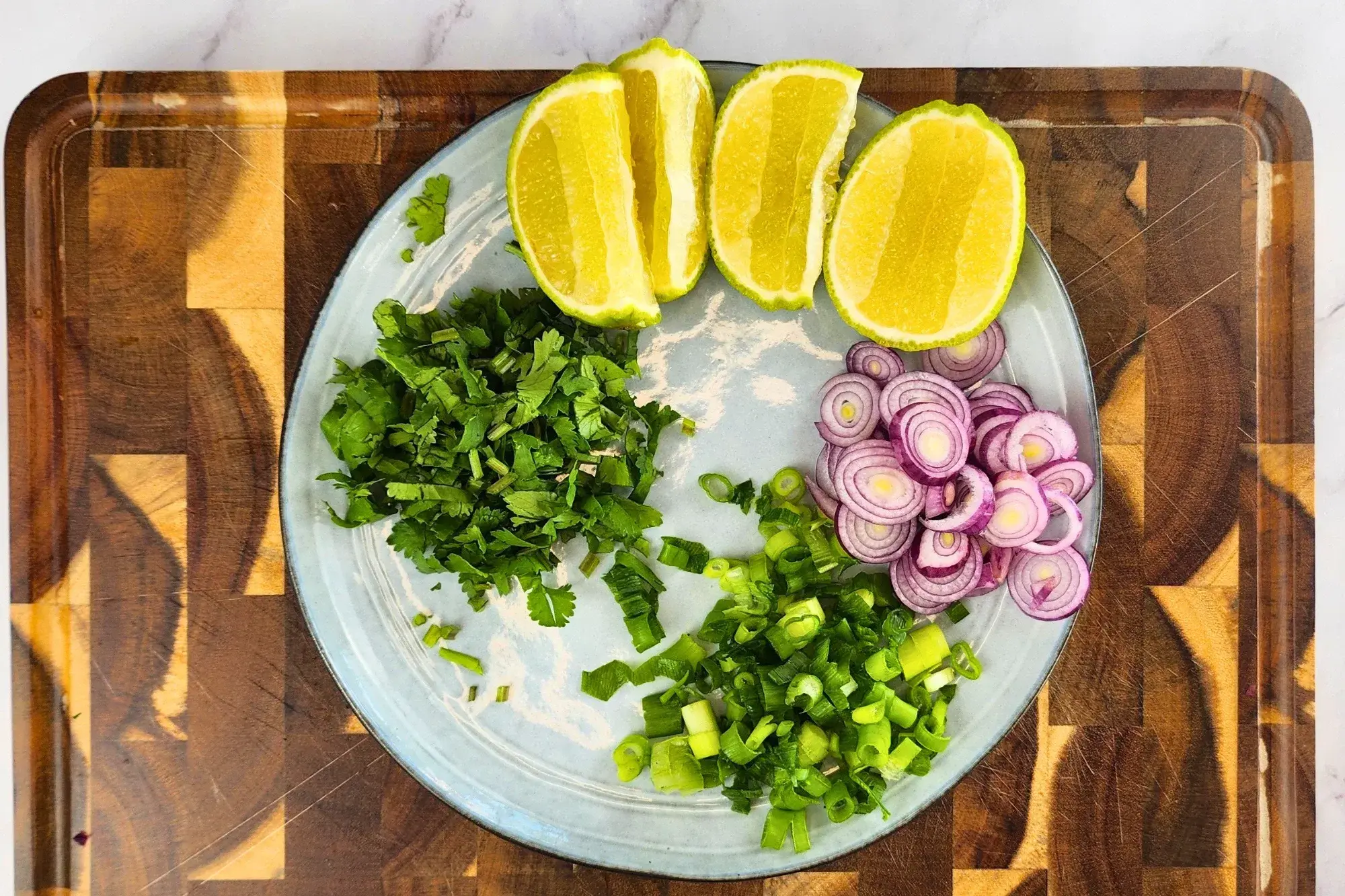 Set the herbs aside.