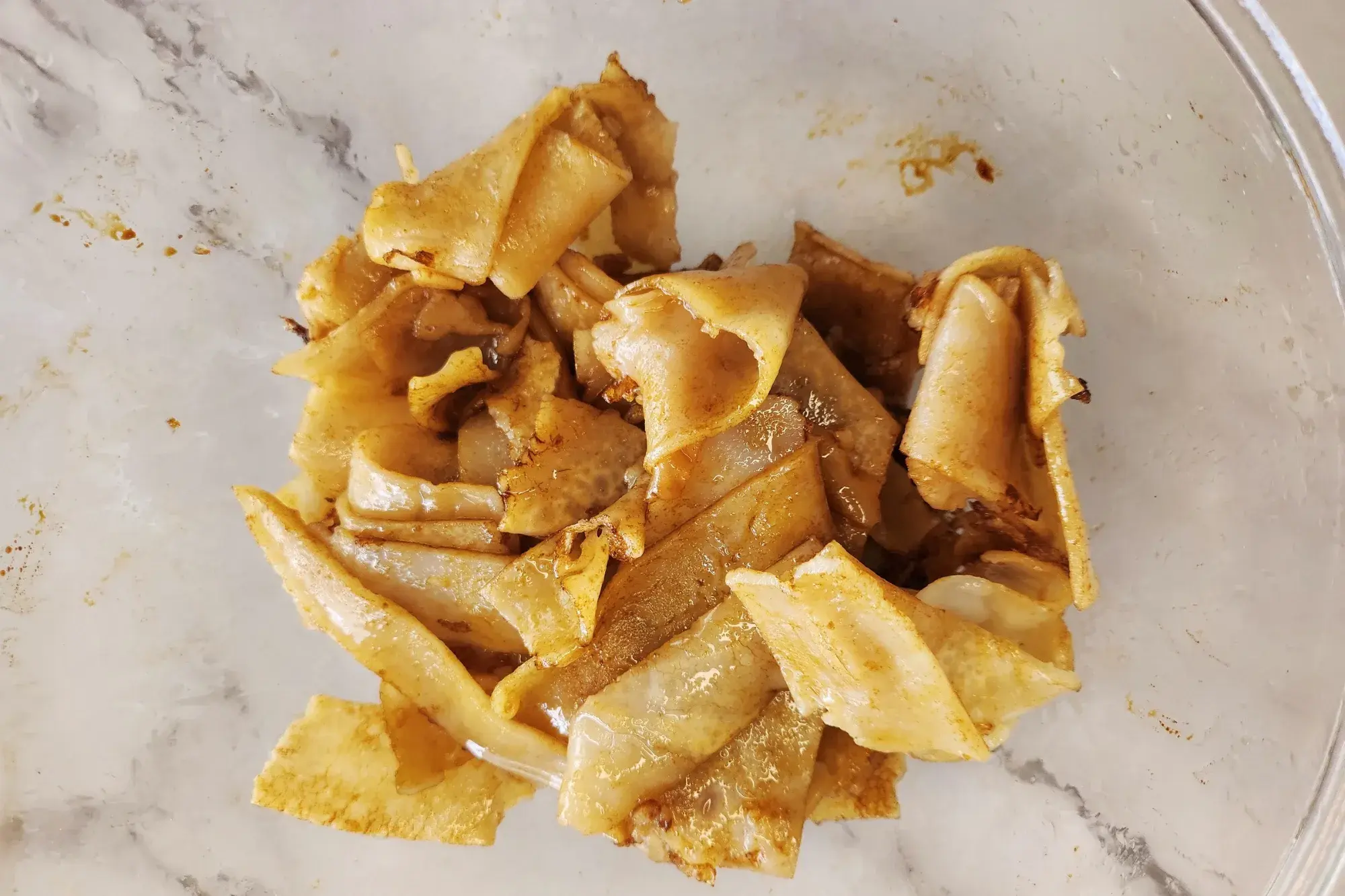 Set the noodles aside.