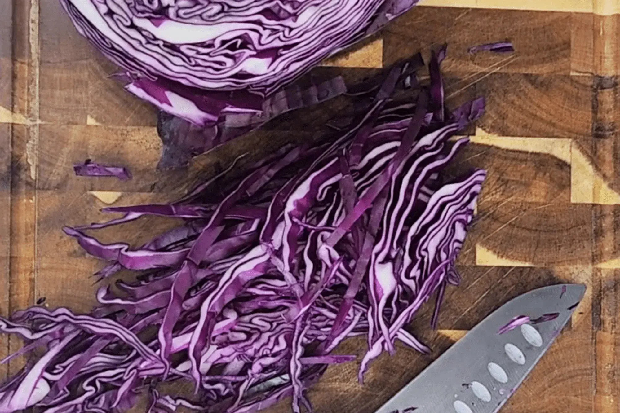 shred the cabbage