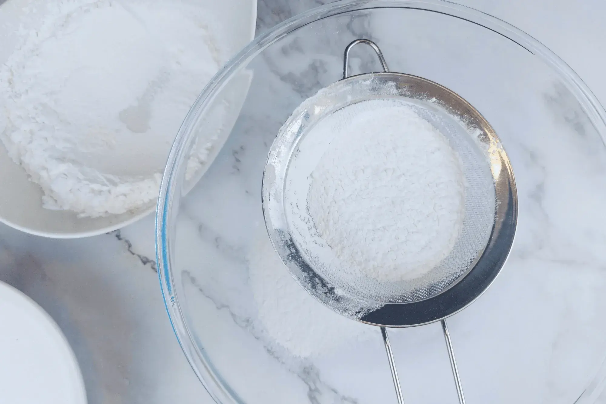 Sift the flour into a mixing bowl.