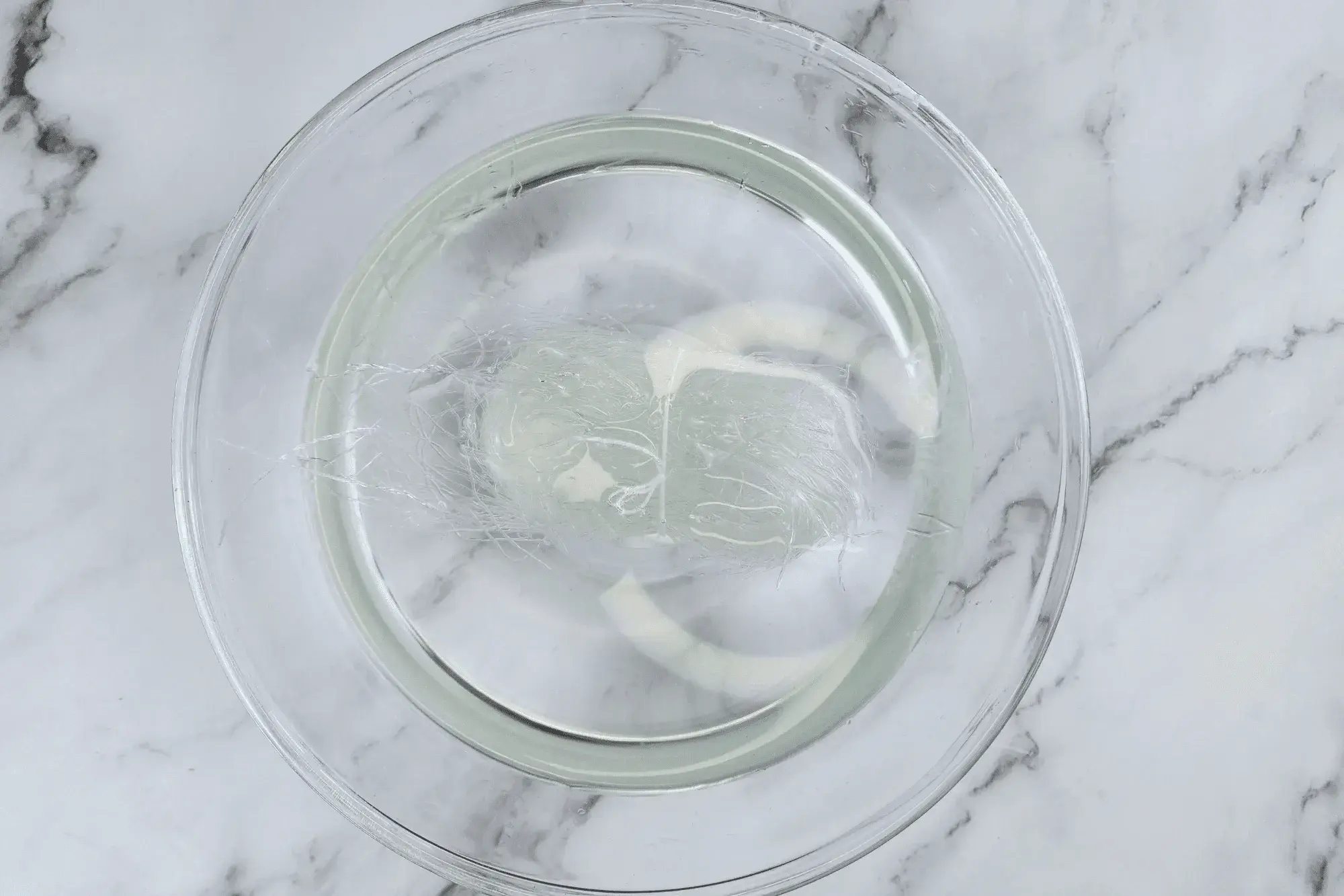 Soak the glass noodles in warm water for about 10 minutes