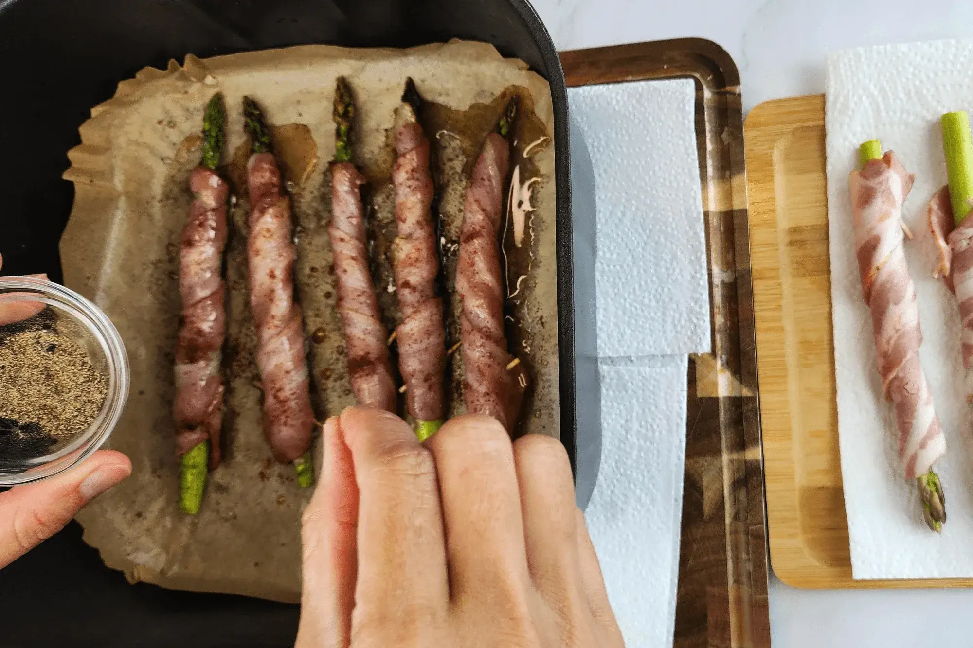 sprinkle another layer of black pepper