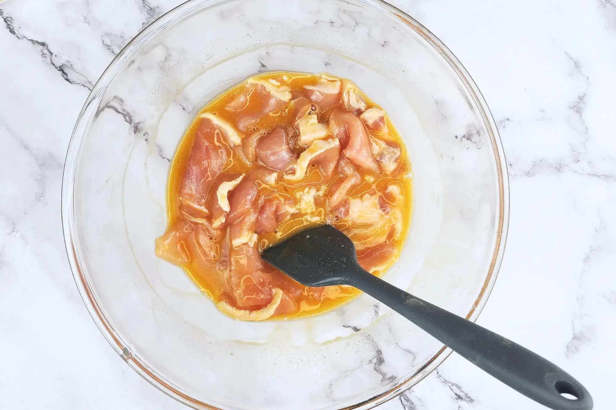 Stir well to coat the pork evenly