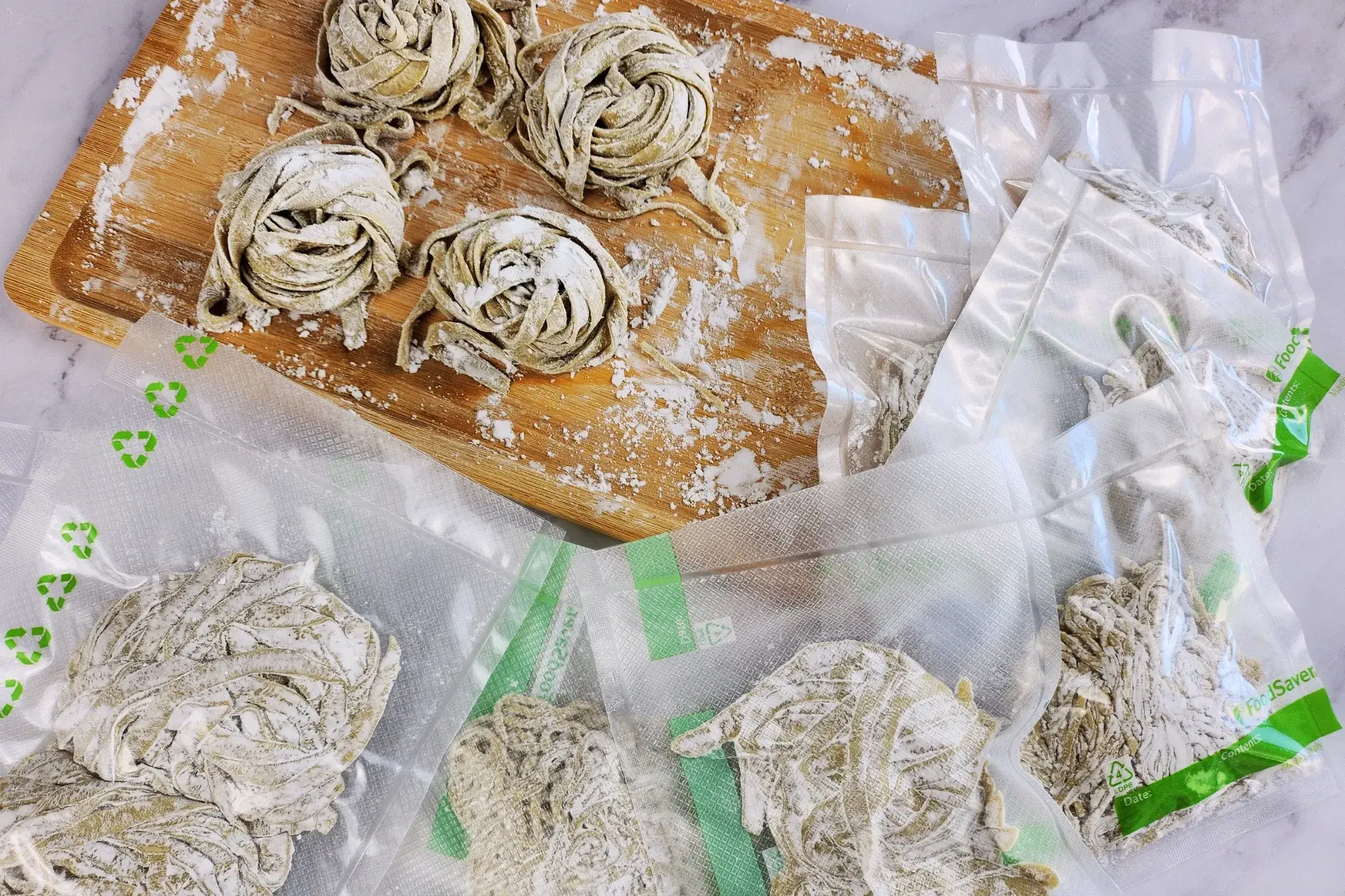 Store egg noodles Store egg noodles