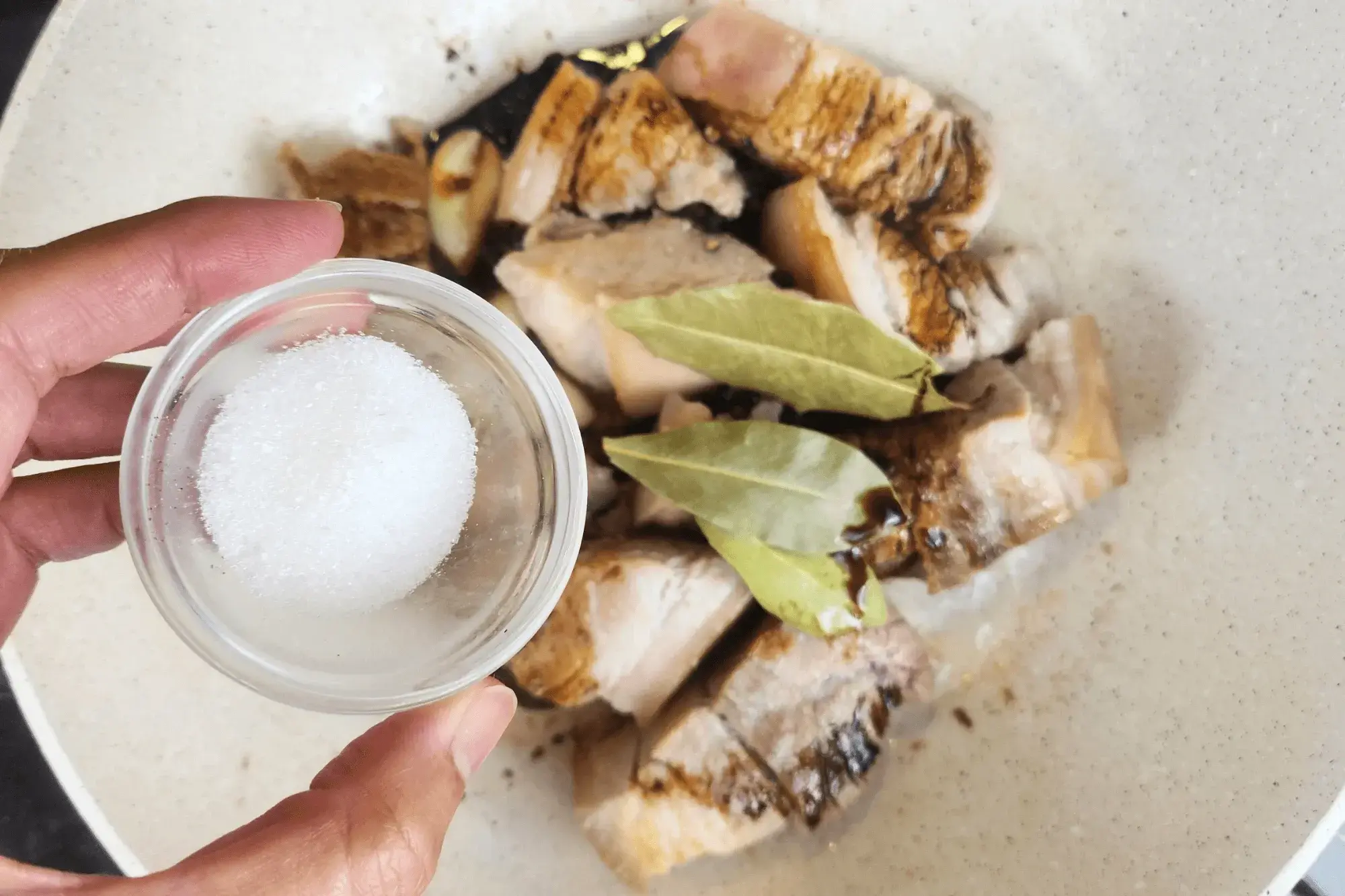 sugar and pork Adobo